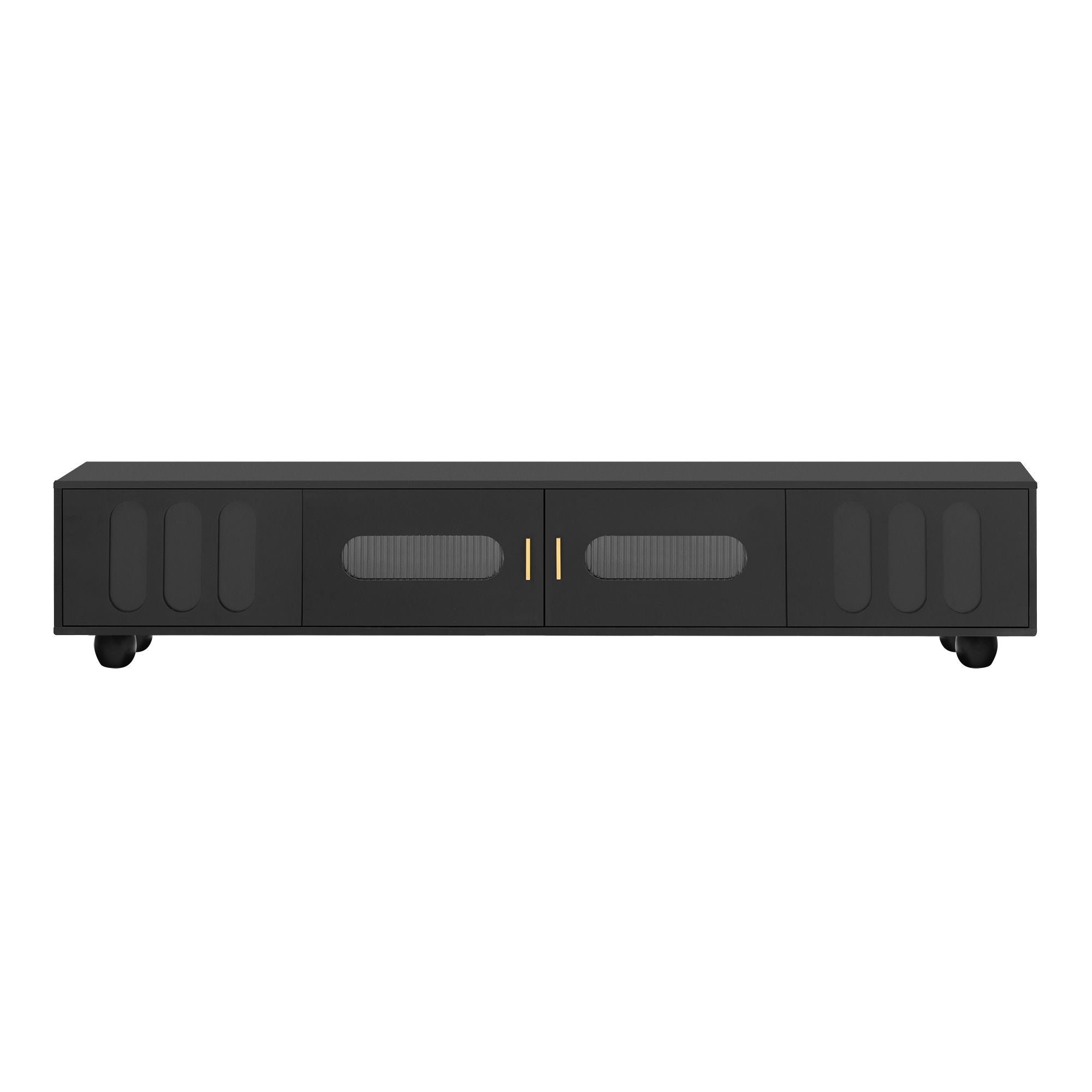 Modern TV Stand For TVs Up To 80", 2 Drawers And Cabinet