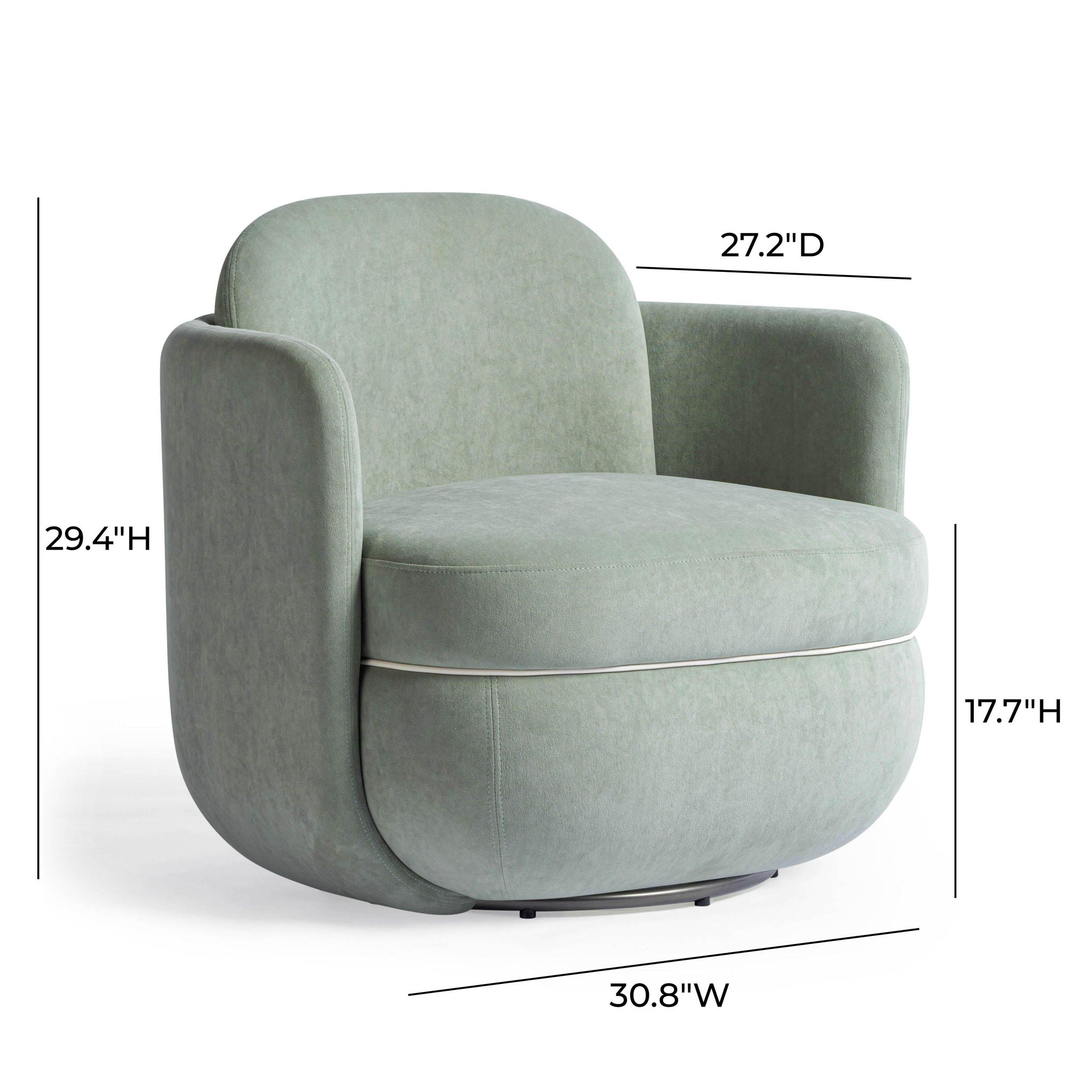 Wolfie - Velvet Swivel Chair