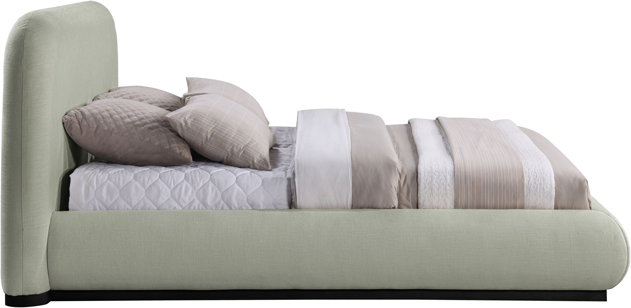 Vaughn - Chenille Bed With Black Base