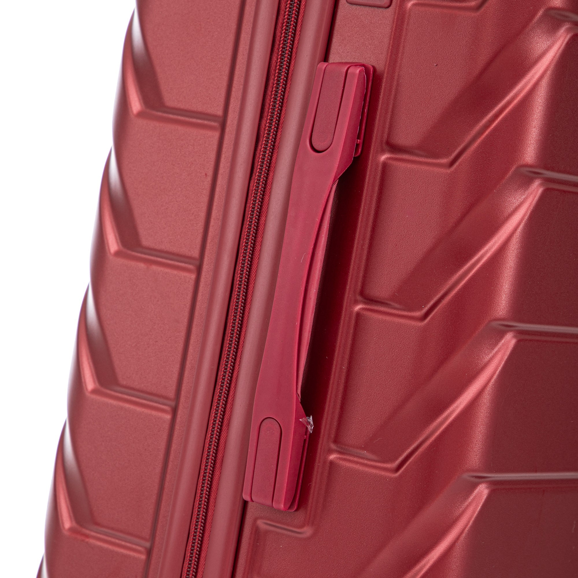 Set 3PCs 20'/24'/28' ABS Spinner Wheel Luggage Wine Red