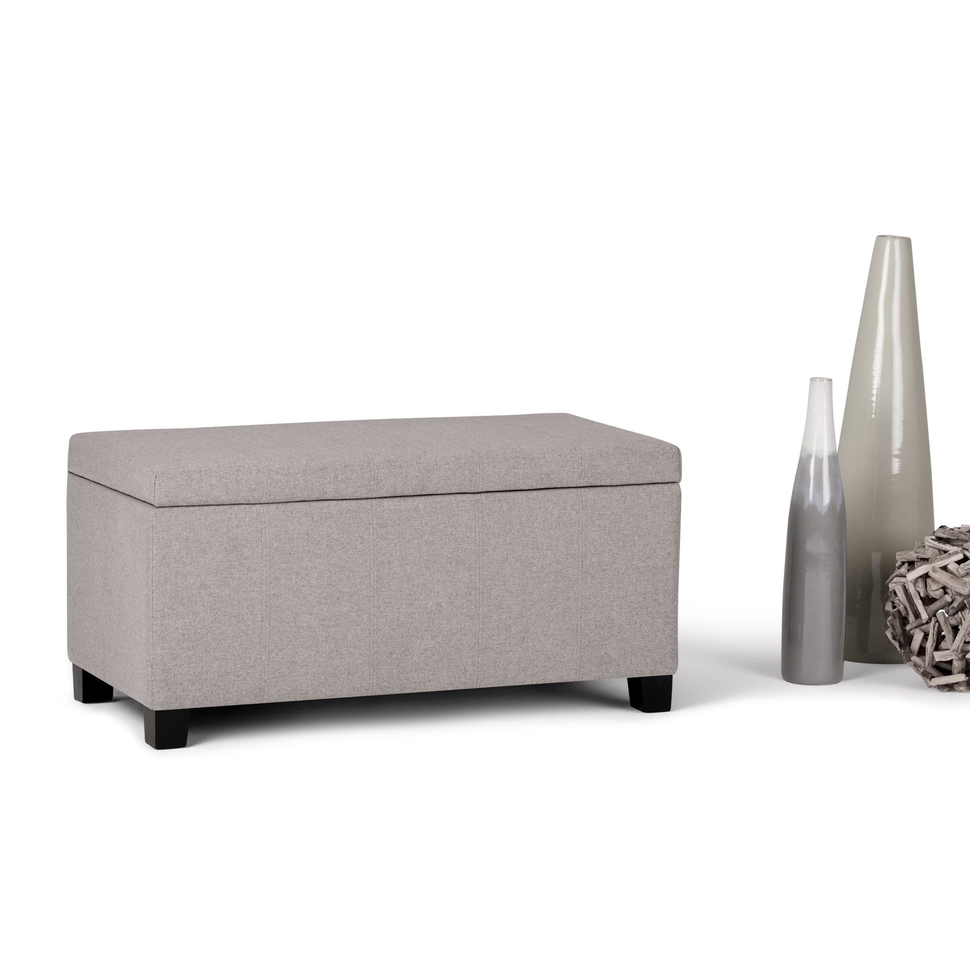 Dover - Upholstered Storage Ottoman Bench - Best Buy Furniture