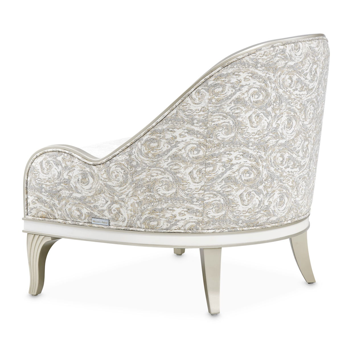 La Marisia - Chenille Accent Chair - Tranquil / Light Champagne