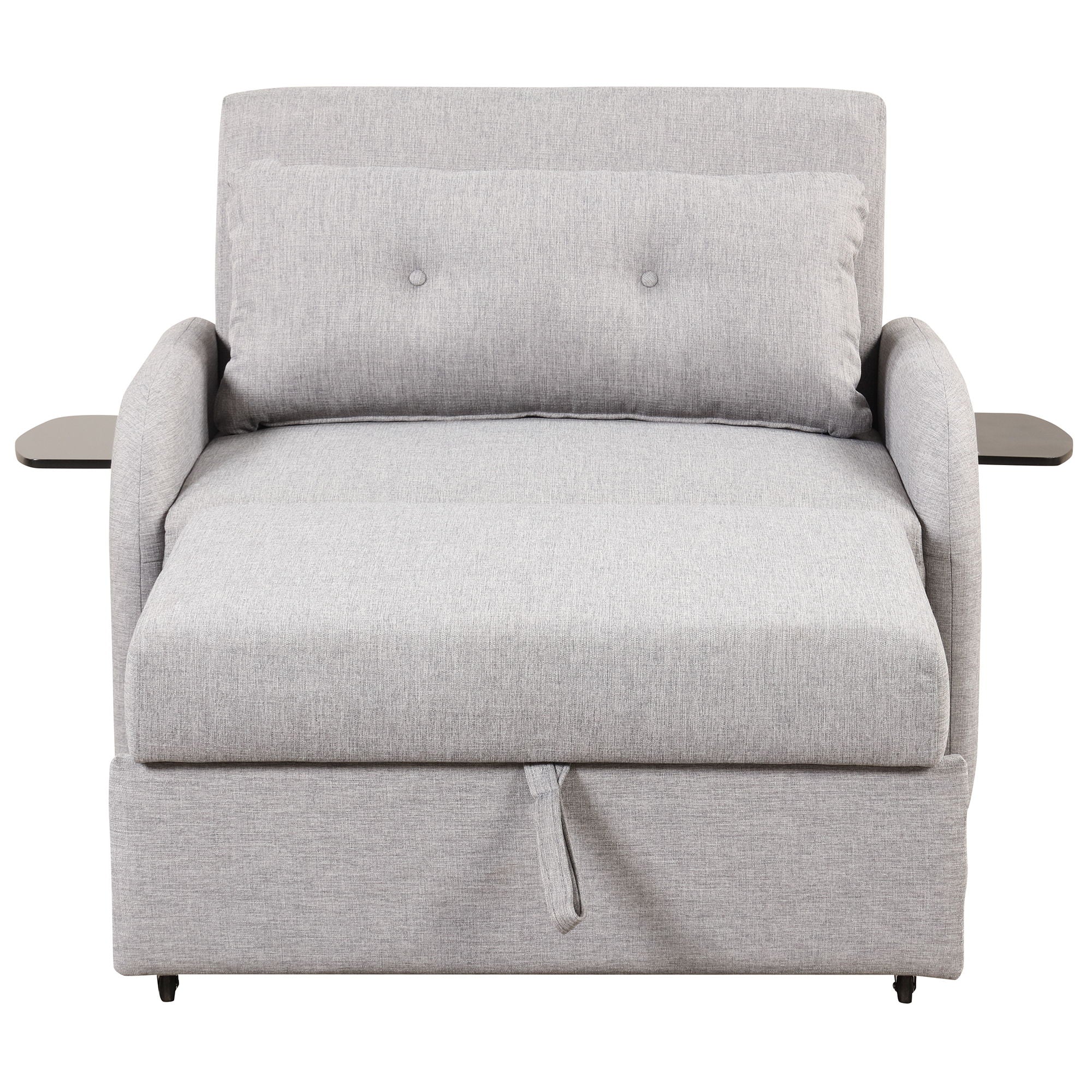 Versatile Pull Out Sofa Sleeper 3 In 1 With Wing Table & USB Charge, Compact Design