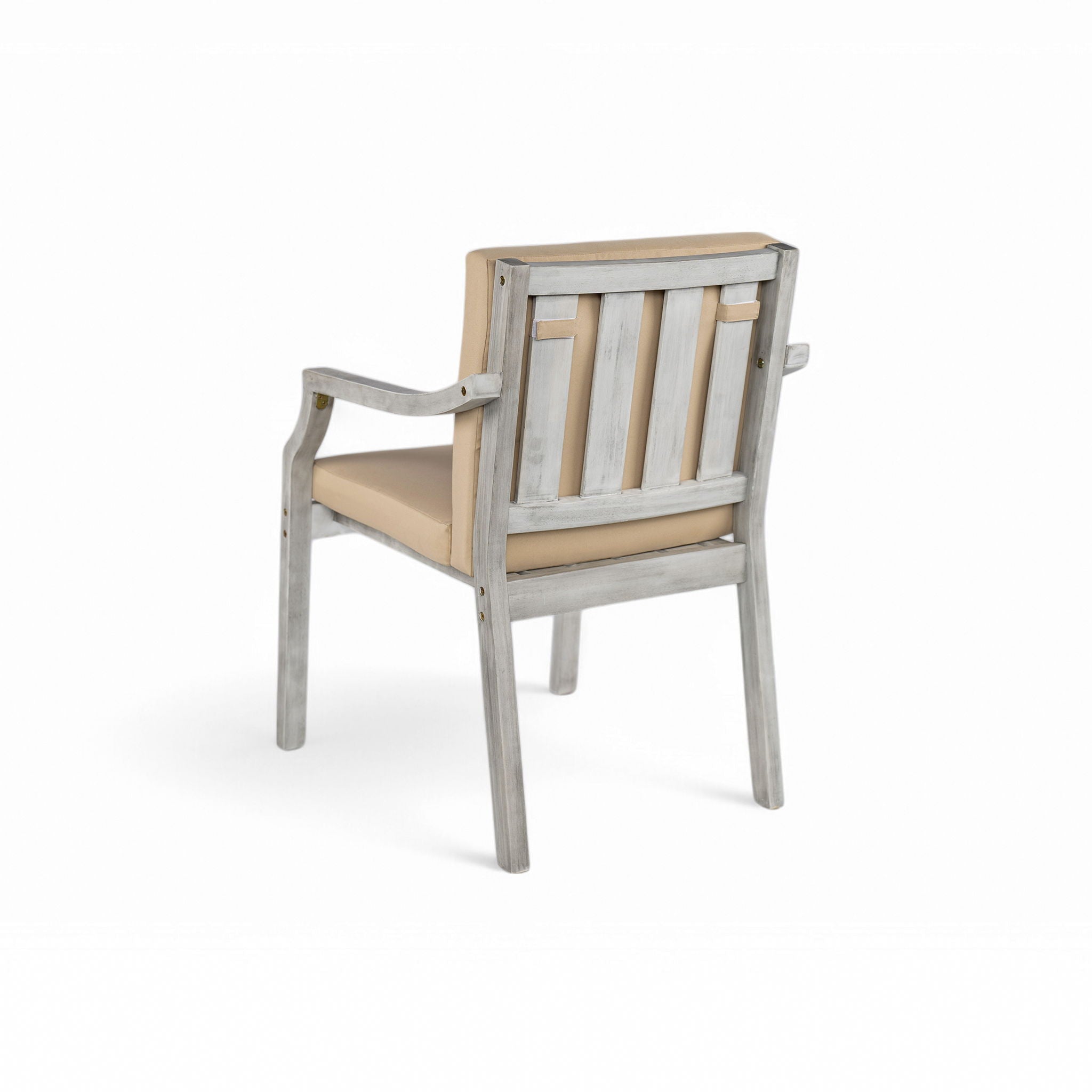 4 Person Outdoor Dining Set With Umbrella Hole And Removable Cushions For Patio - Gray