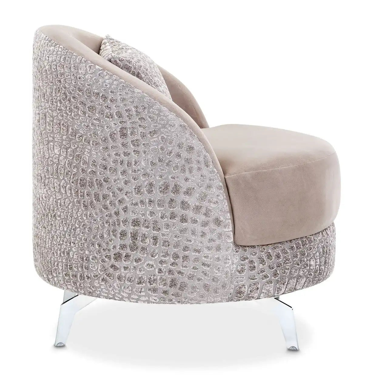 Dion - Accent Chair Chair - Stone/Silver