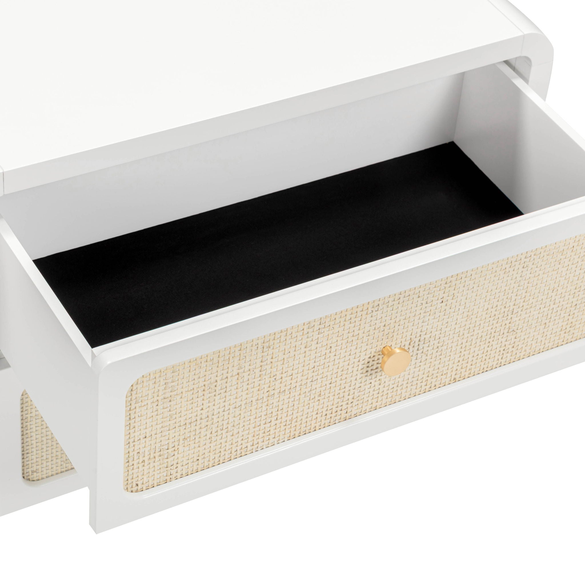 Patty - Rattan 2-Drawer Nightstand