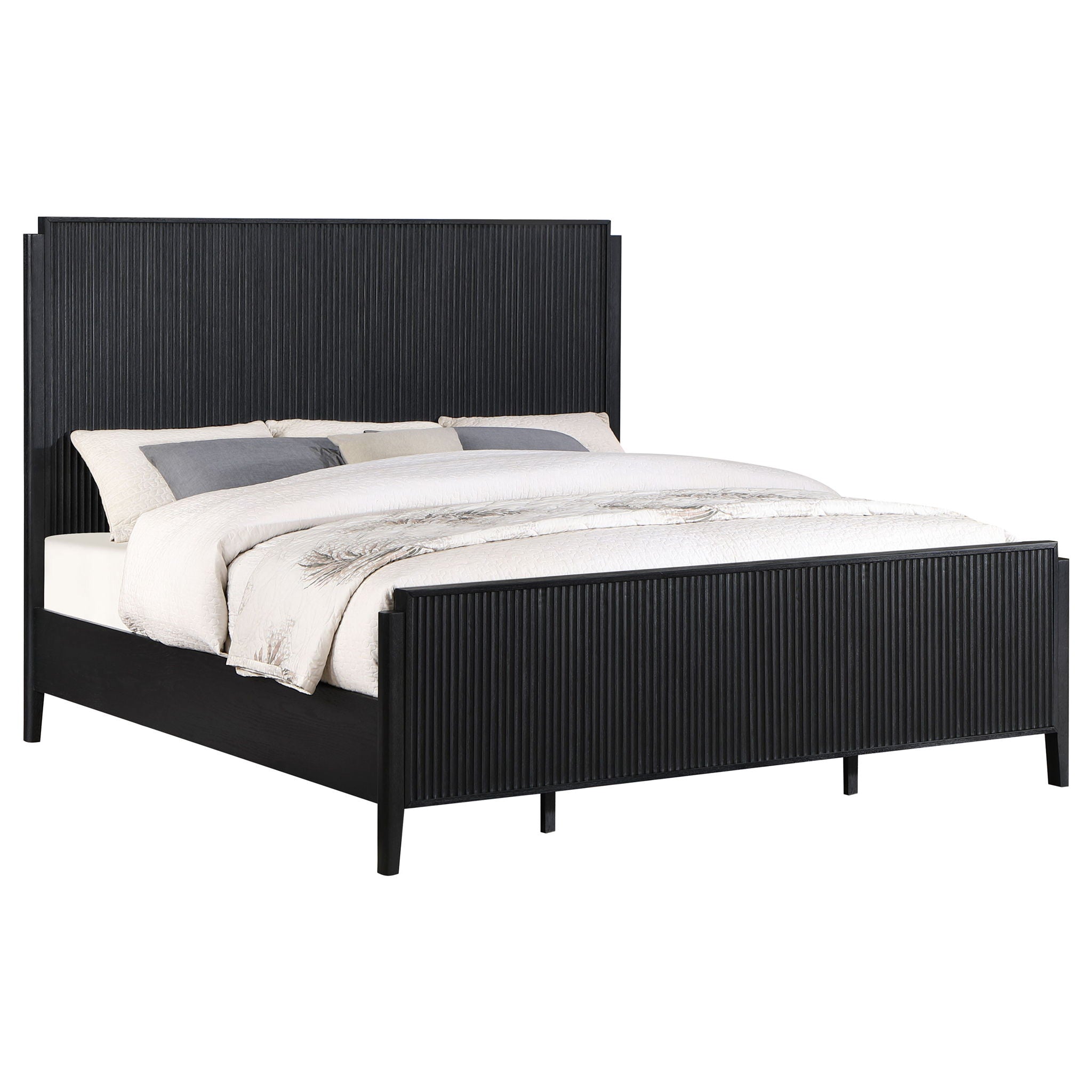 Mason - Queen Size Panel Bed - Black