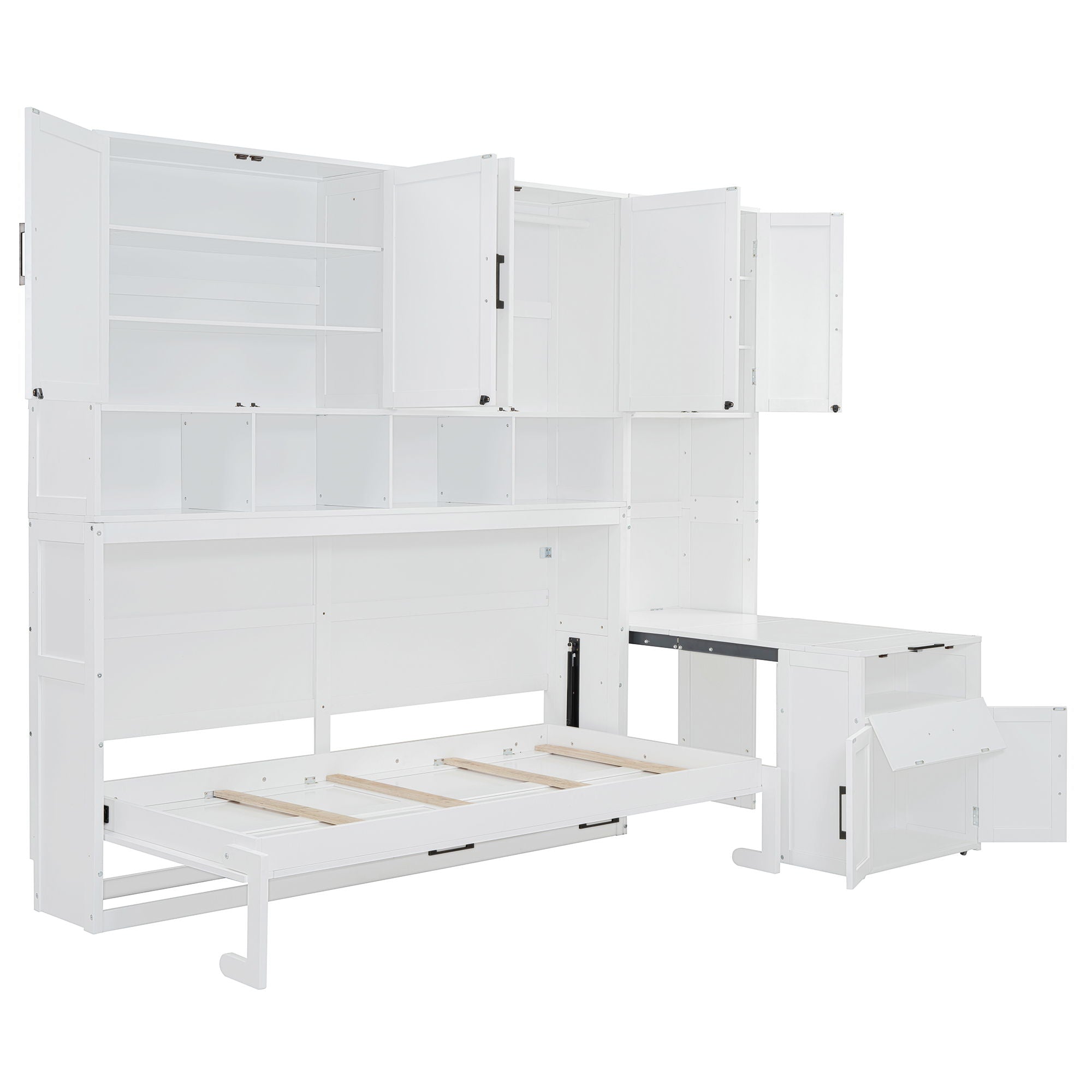 Murphy Wall Bed With Closet, Drawers & Desk