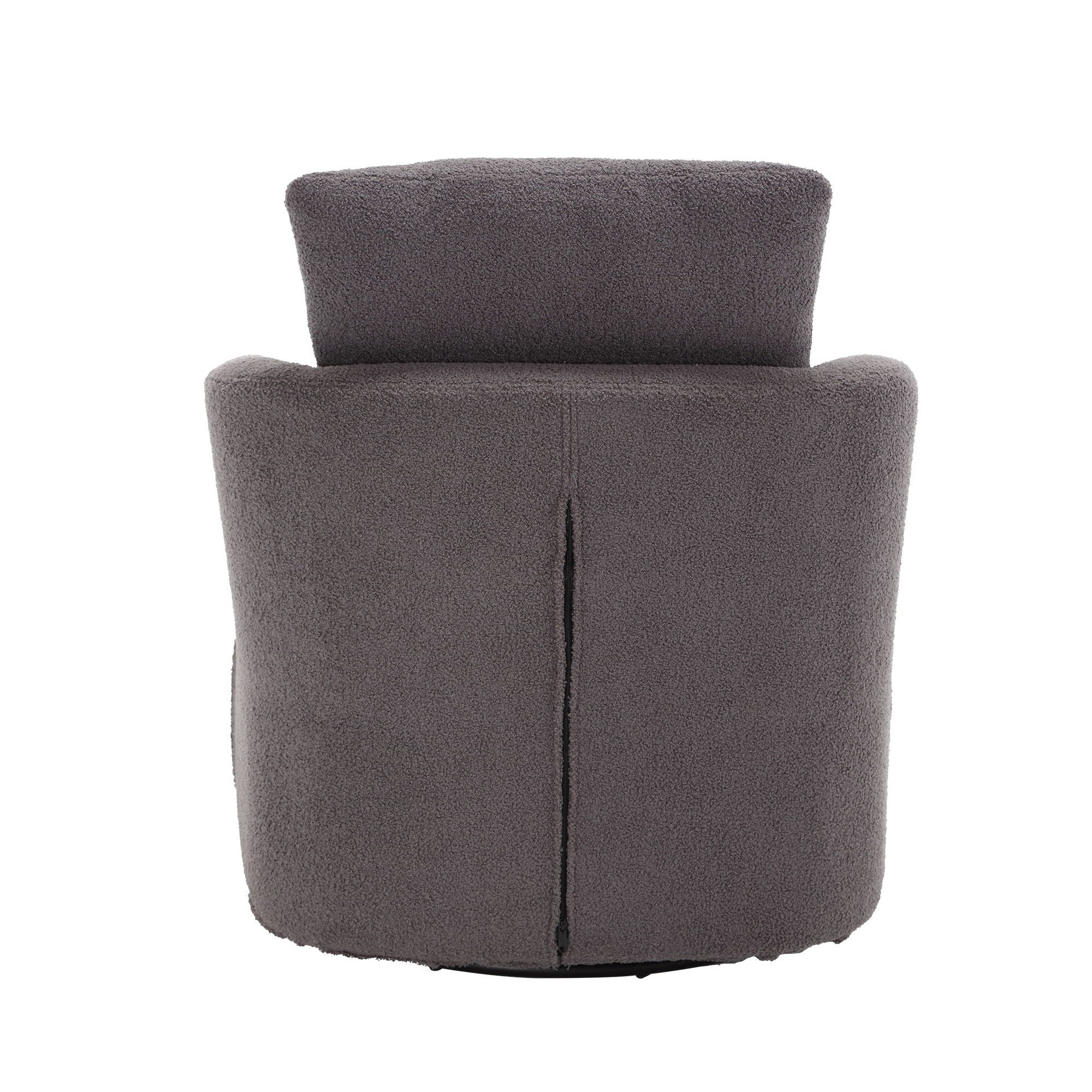 Modern Barrel Comfy Round Accent Sofa Chair, 360 Degree Swivel