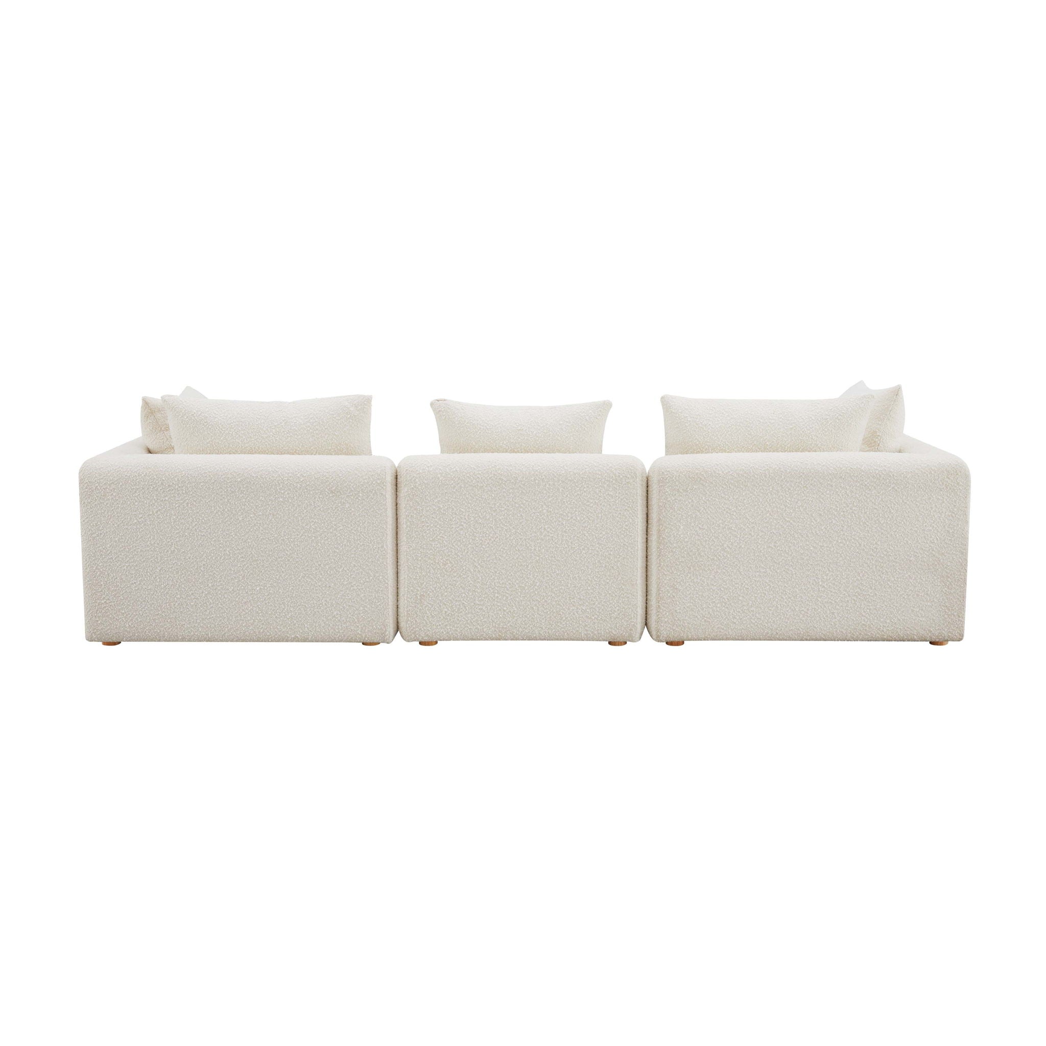 Hangover - Boucle Fabric Sofa - Cream