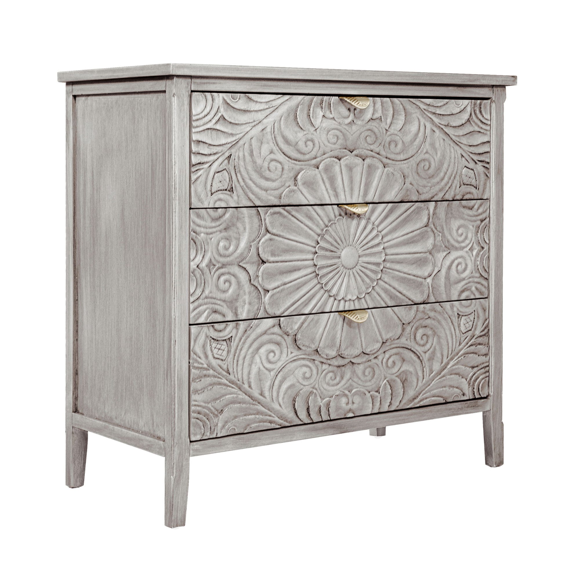 3 Drawer Cabinet, American Furniture, Suitable For Bedroom, Living Room - Light Gray - Best Buy Furniture