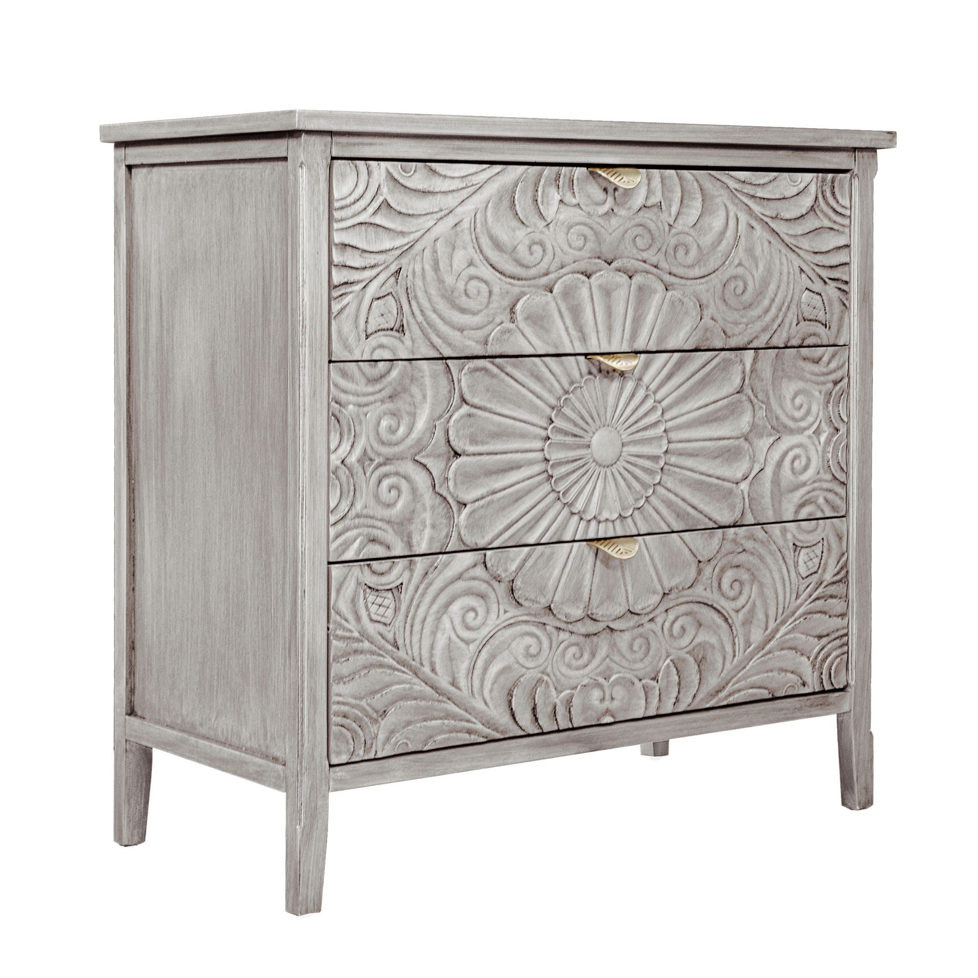 3 Drawer Cabinet, American Furniture, Suitable For Bedroom, Living Room - Light Gray - Best Buy Furniture