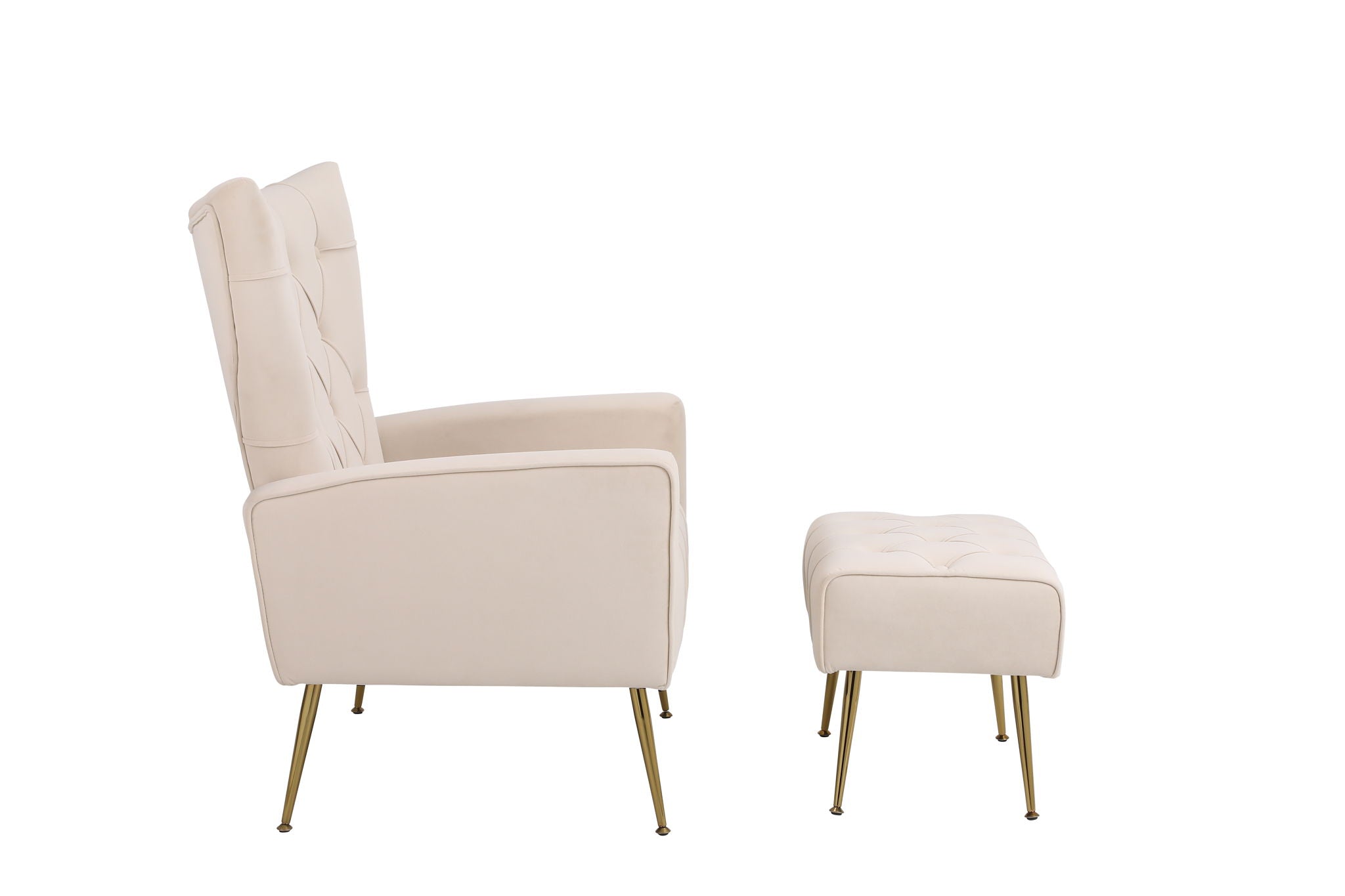 Accent Chair With Ottoman, Comfy Armchair For Living Room