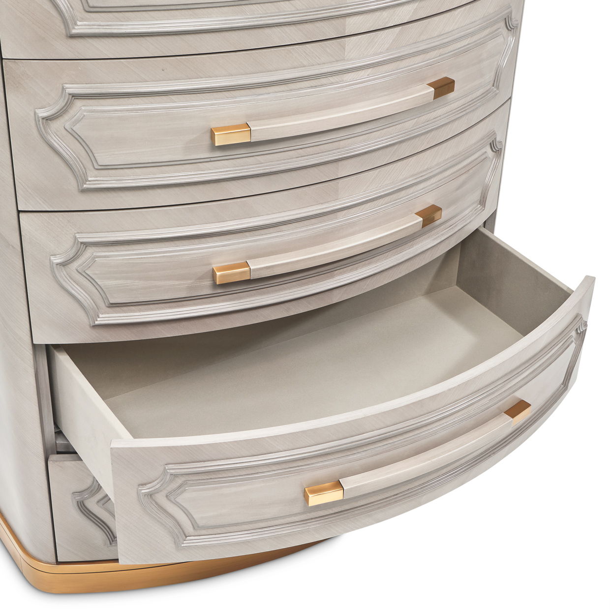 St. Charles - 5-Drawer Highboy Chest - Dove Gray - Best Buy Furniture