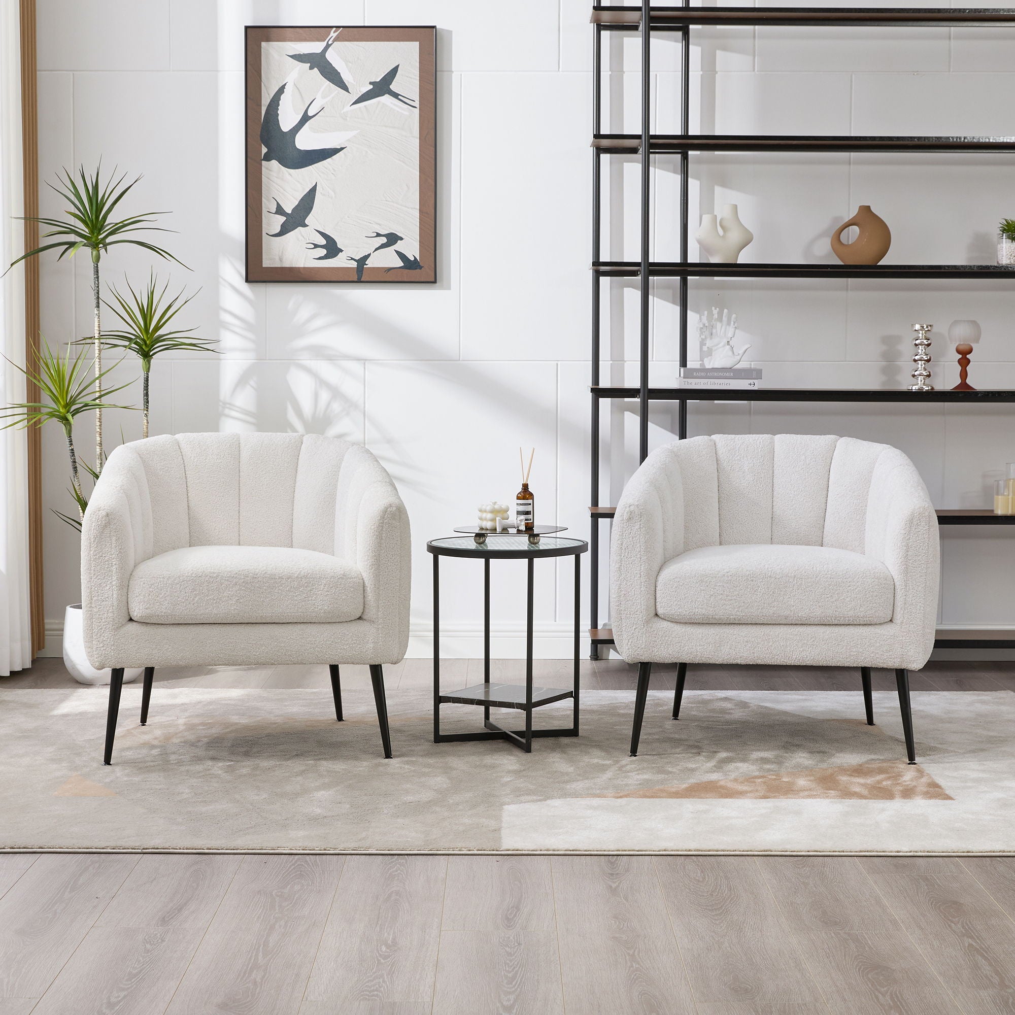 Vanity Barrel Accent Lounge Chair - Ivory