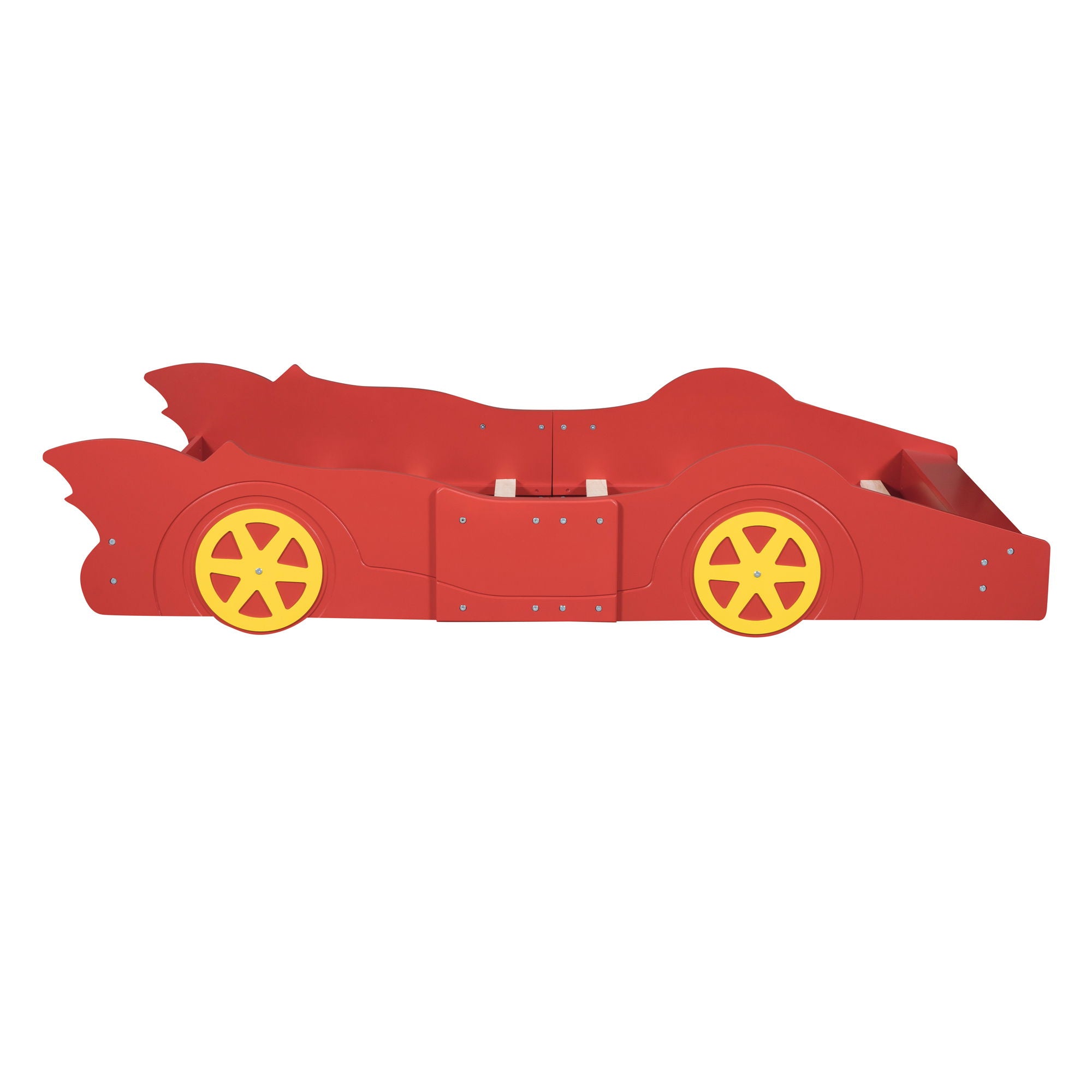Race Car Shaped Platform Bed & Wheels