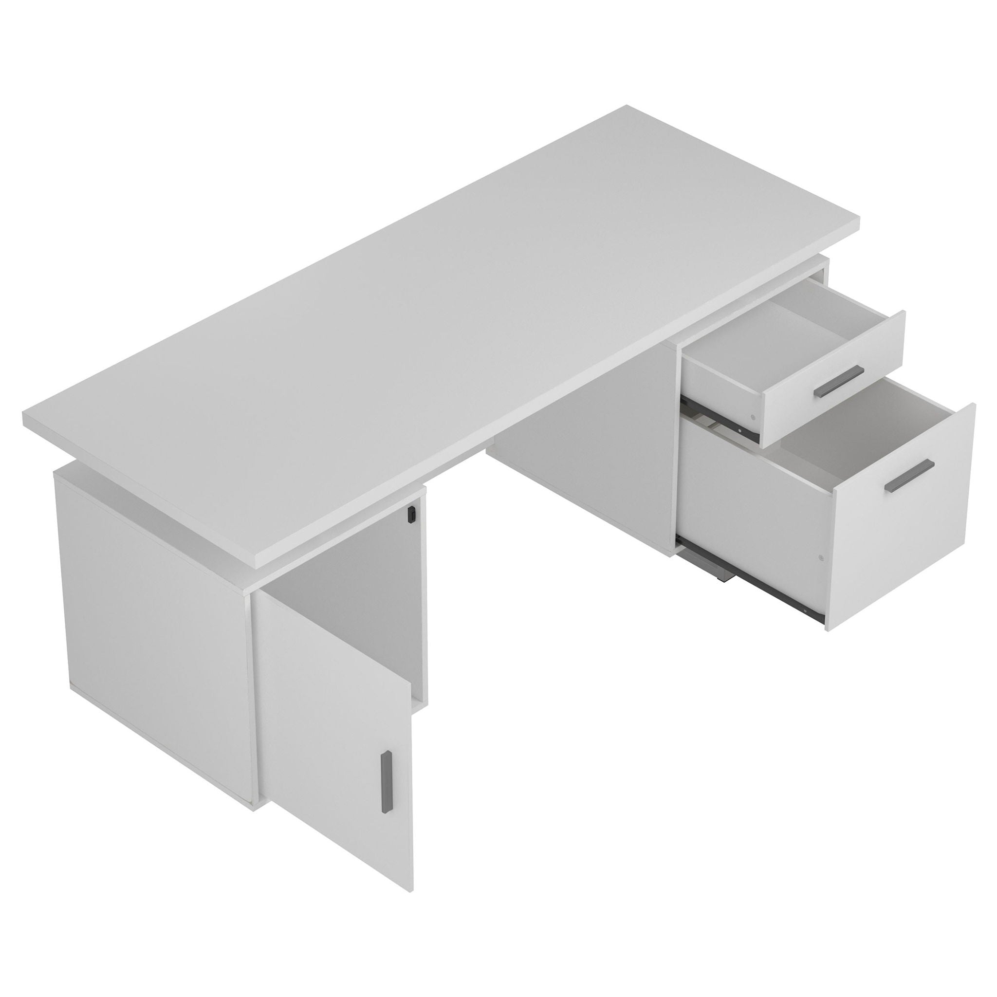 Contemporary 2 Drawer Computer Desk