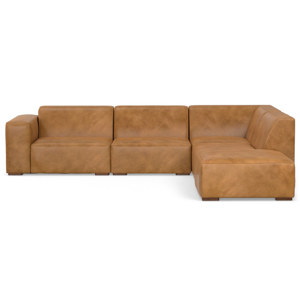 Rex - Handcrafted Sectional Sofa And Ottoman - Best Buy Furniture