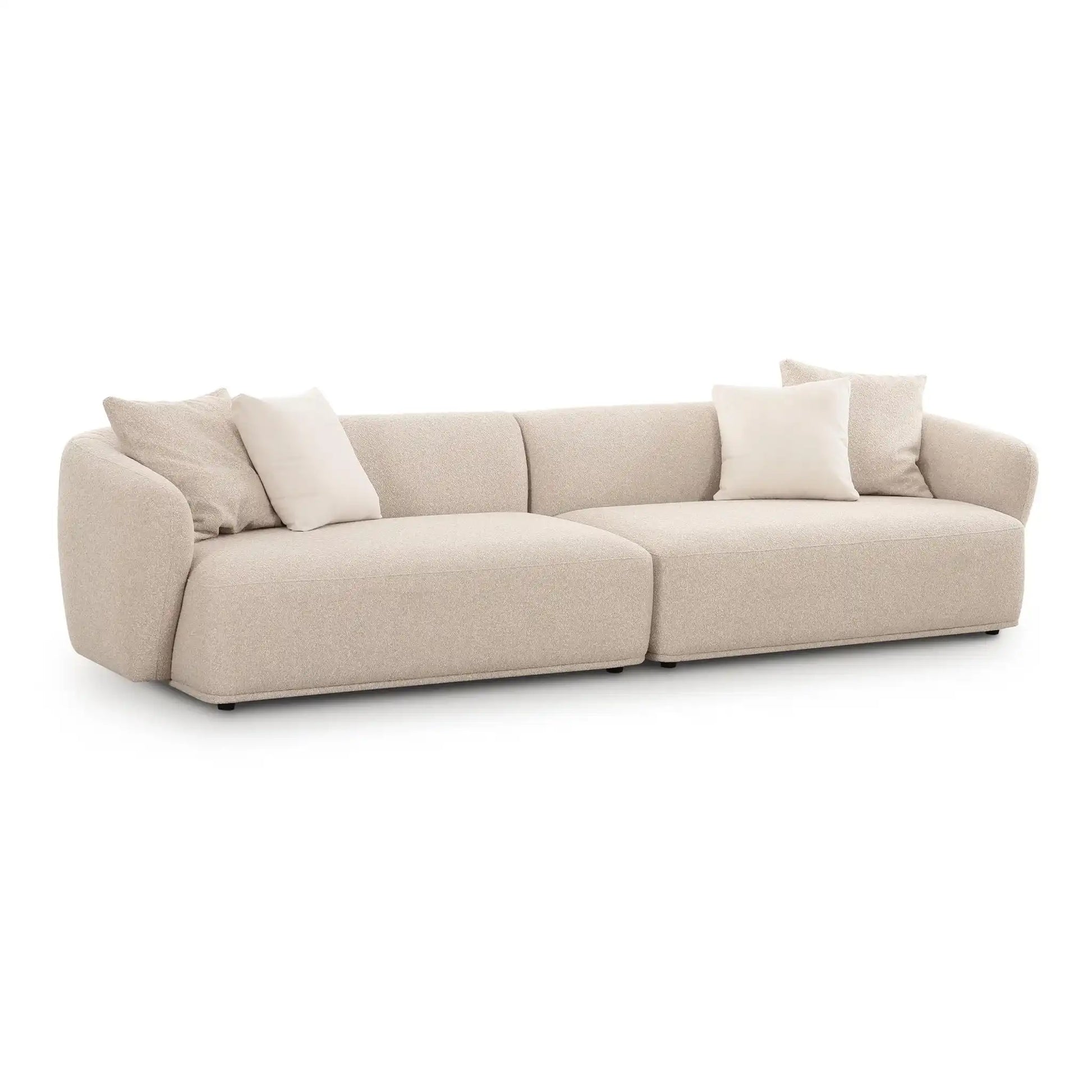 Sylvie - 4-Seater Sofa - Cream - Best Buy Furniture