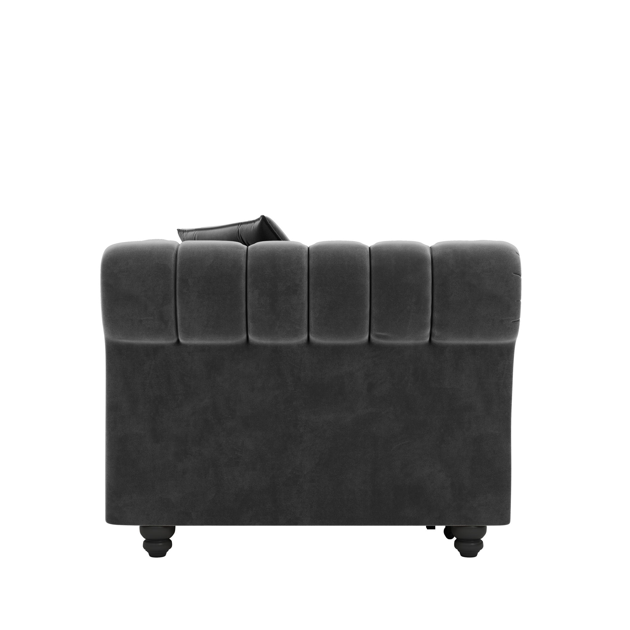 3 In 1 Pull Out Sofa Bed, Convertible Sleeper Sofa Bed, 3 Seater Sofa With Movable Ottoman - Gray