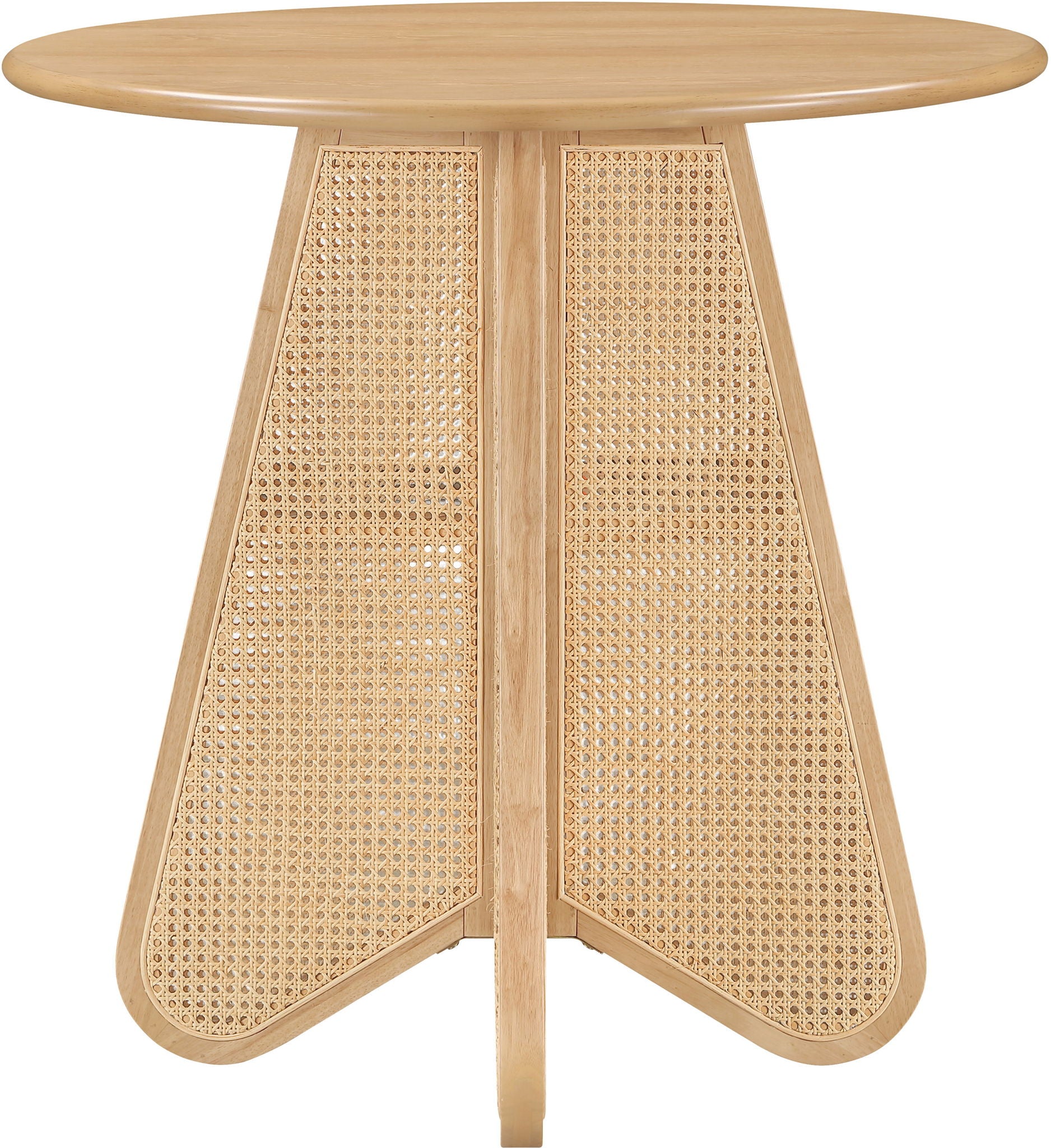 Butterfly - Solid Wood And Natural Cane Table With Natural Top