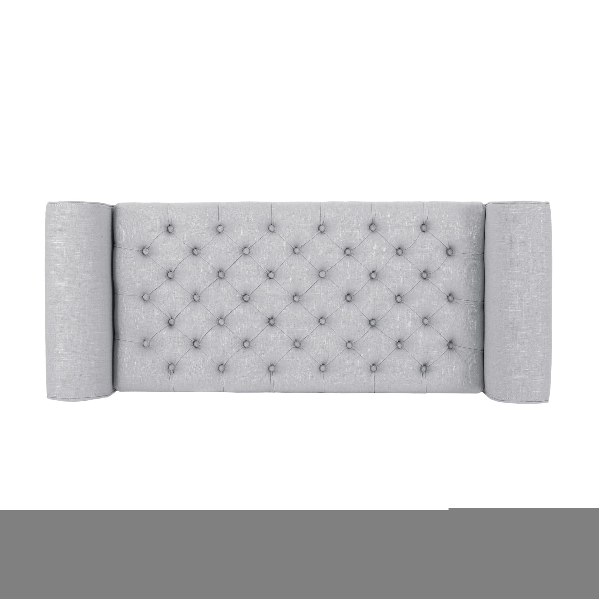 Hayes - Contemporary Armed Storage Bench With Button Tufting And Rolled Arms