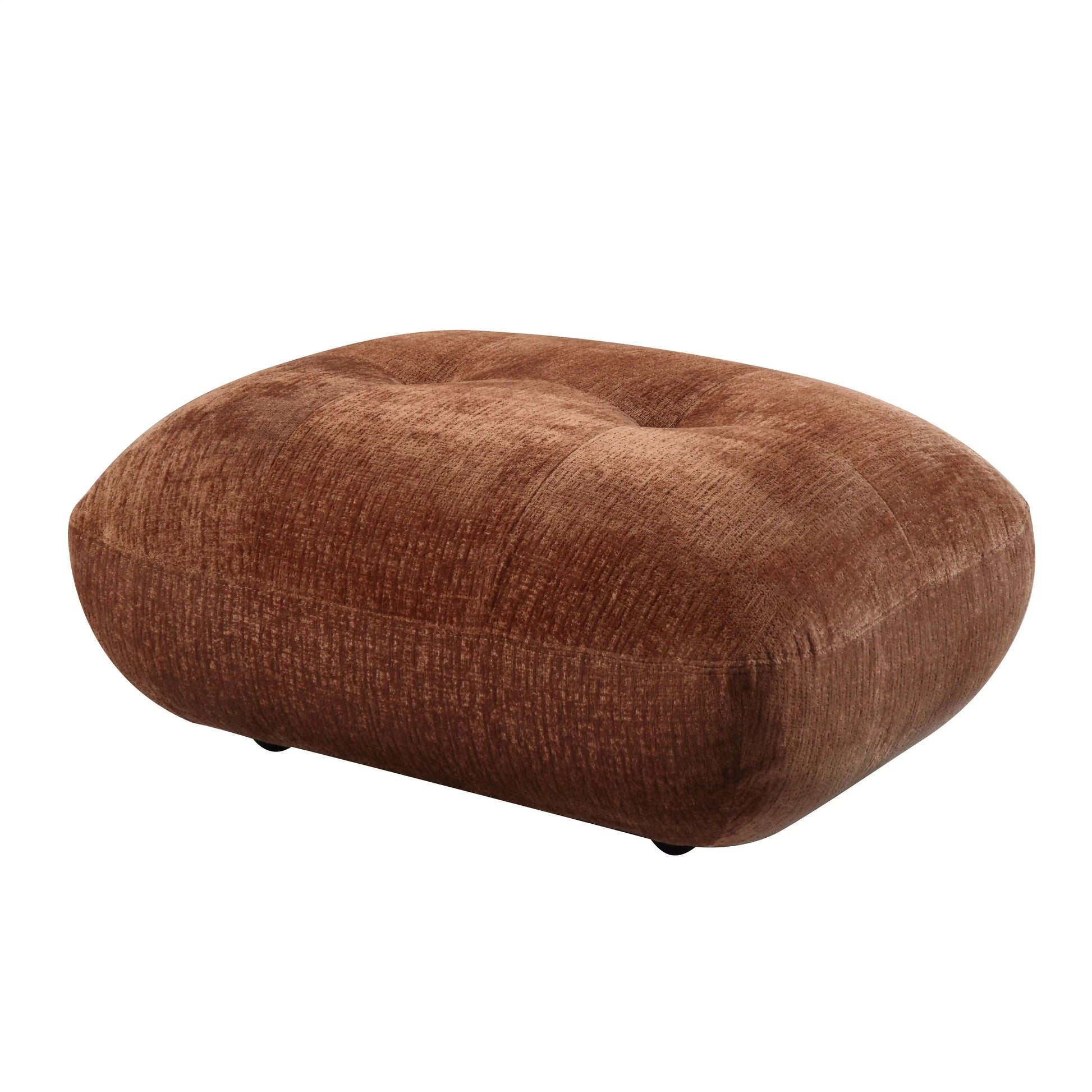 Carrick - Sandwich Mesh Ottoman - Rustic Brown - Best Buy Furniture