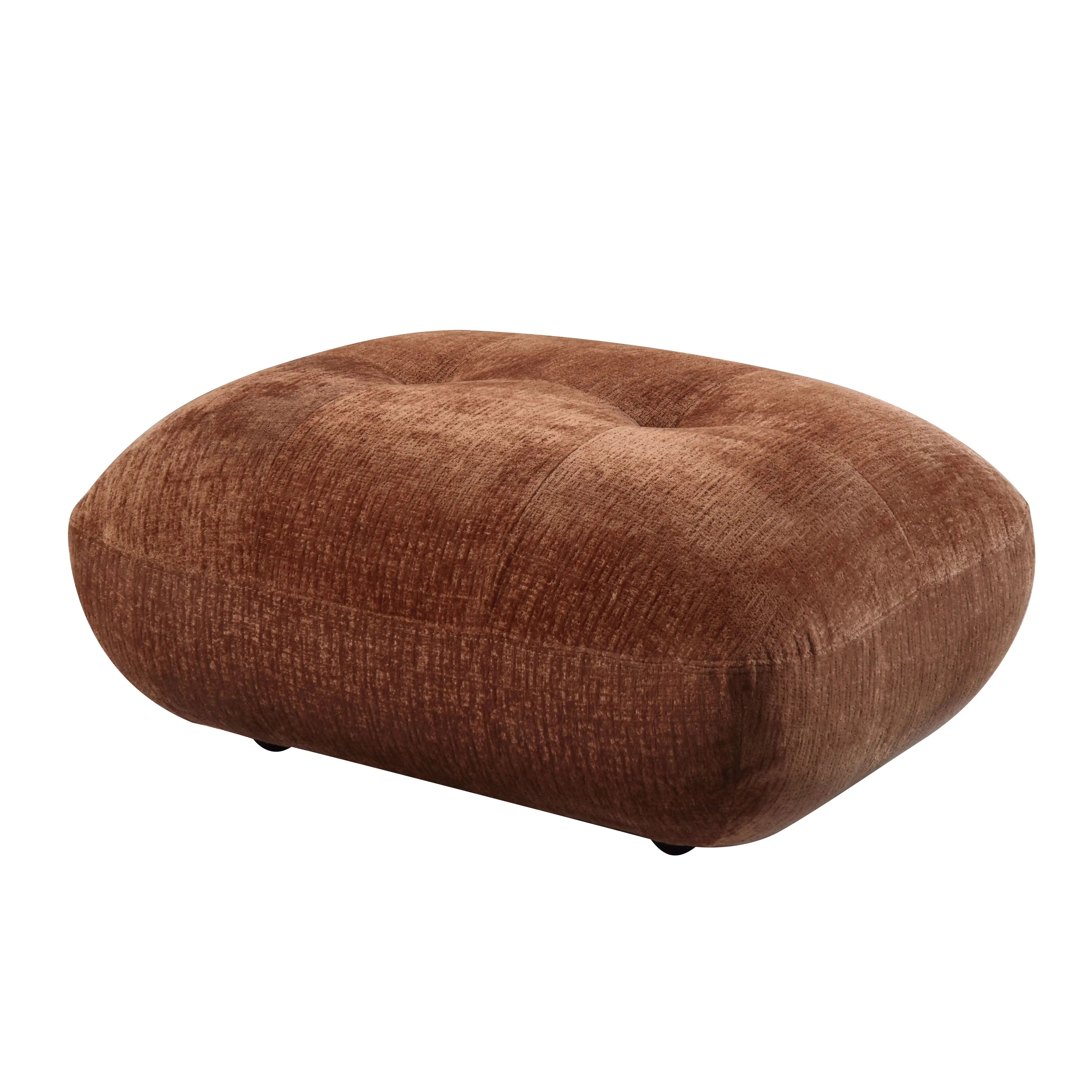 Carrick - Sandwich Mesh Ottoman - Rustic Brown - Best Buy Furniture