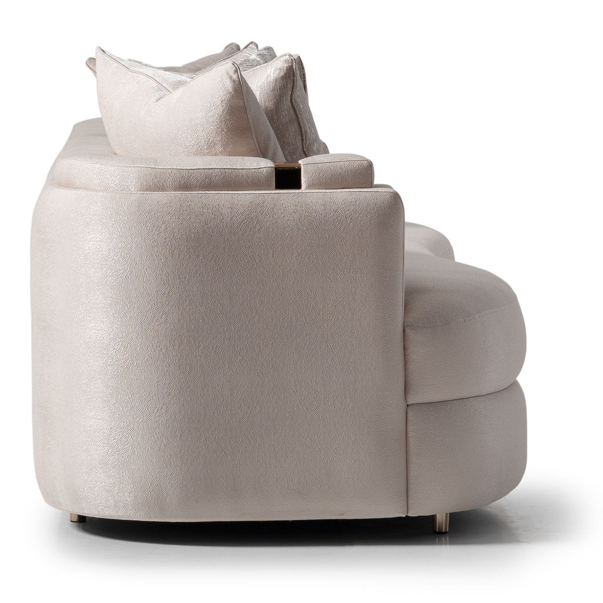 Carmela - Mansion Sofa - Almond/Gold