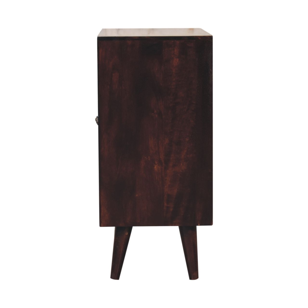 Mini Pineapple Carved Cabinet - Walnut Brown