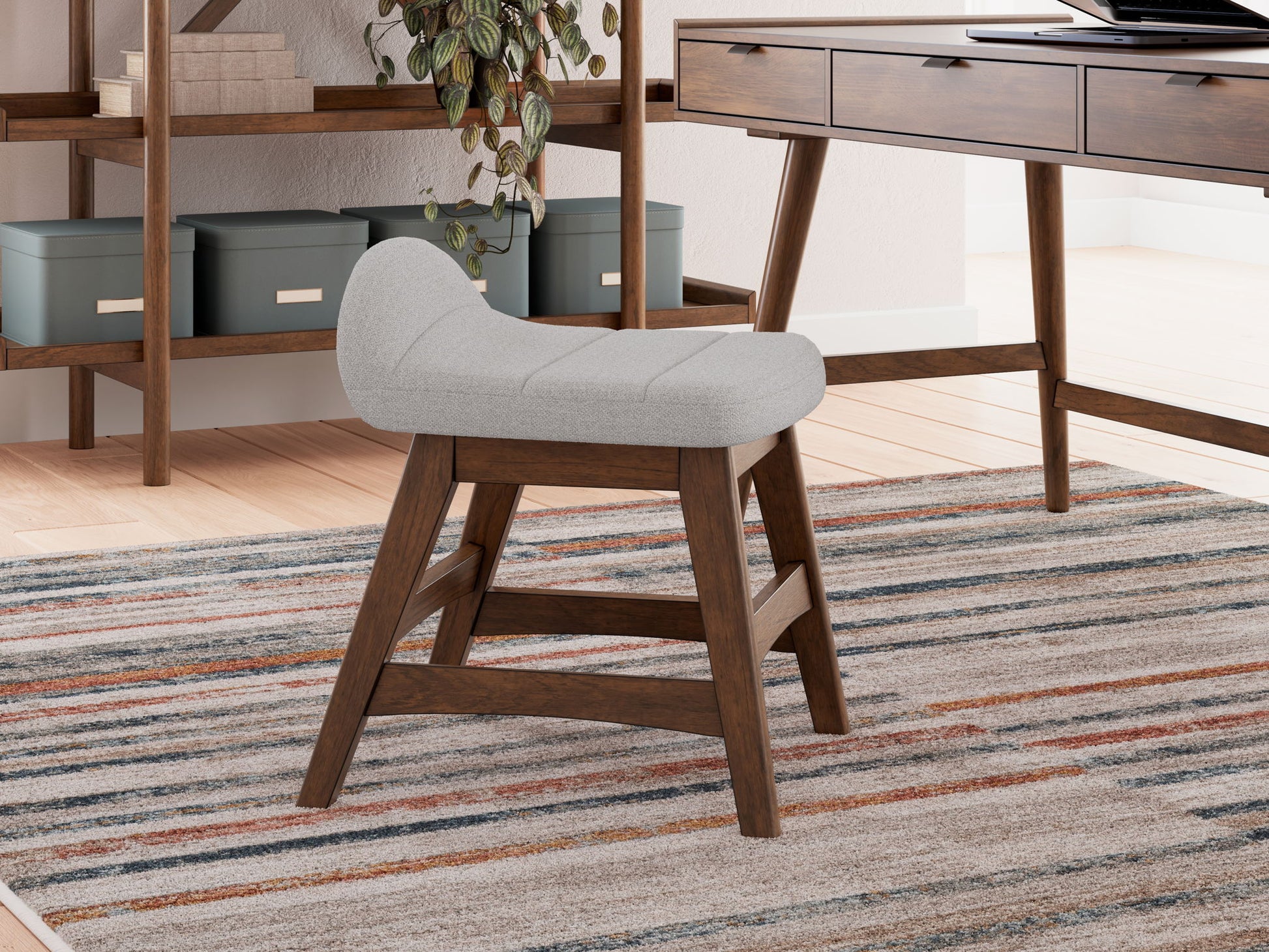 Lyncott - 3 Pc. - Home Office Desk, Chair, Bookcase - Brown - Best Buy Furniture