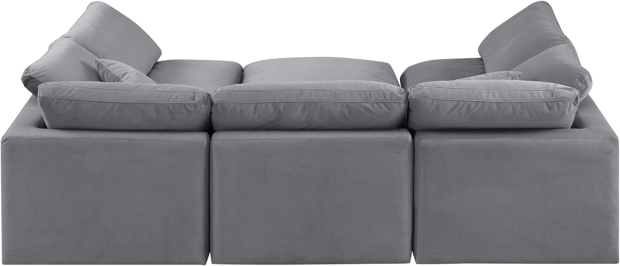 Indulge - Velvet 6 Piece Modular Sectional
