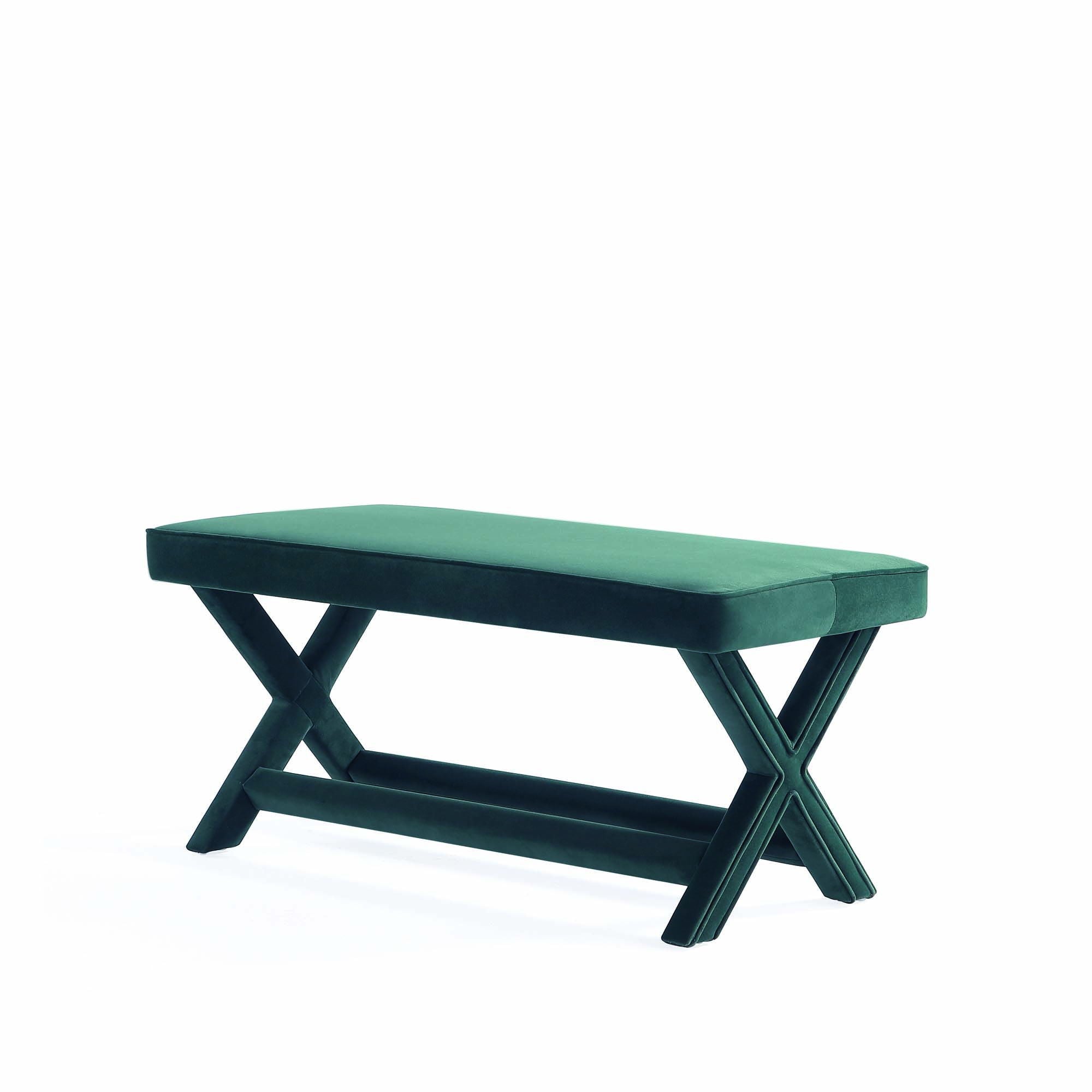 Abigail - Accent Bench With Piped Cushion