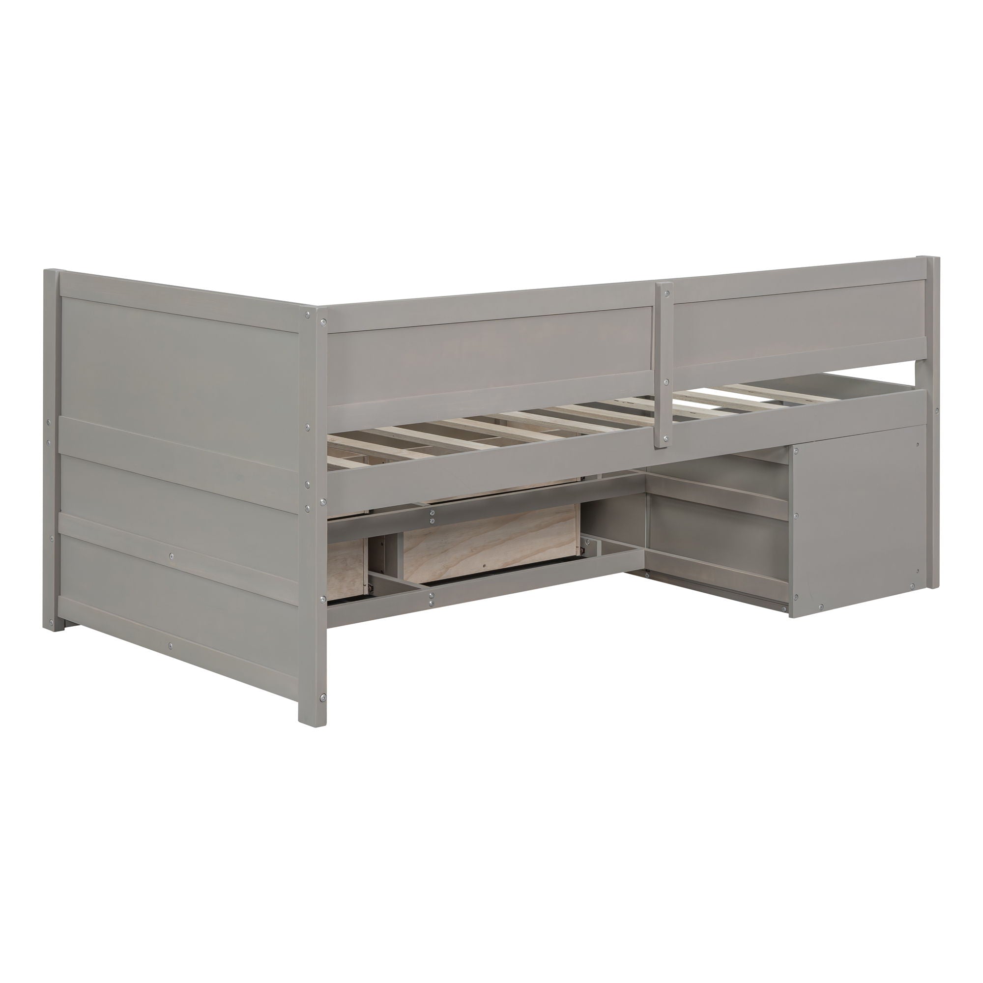 Daybed With Drawers And Shelves