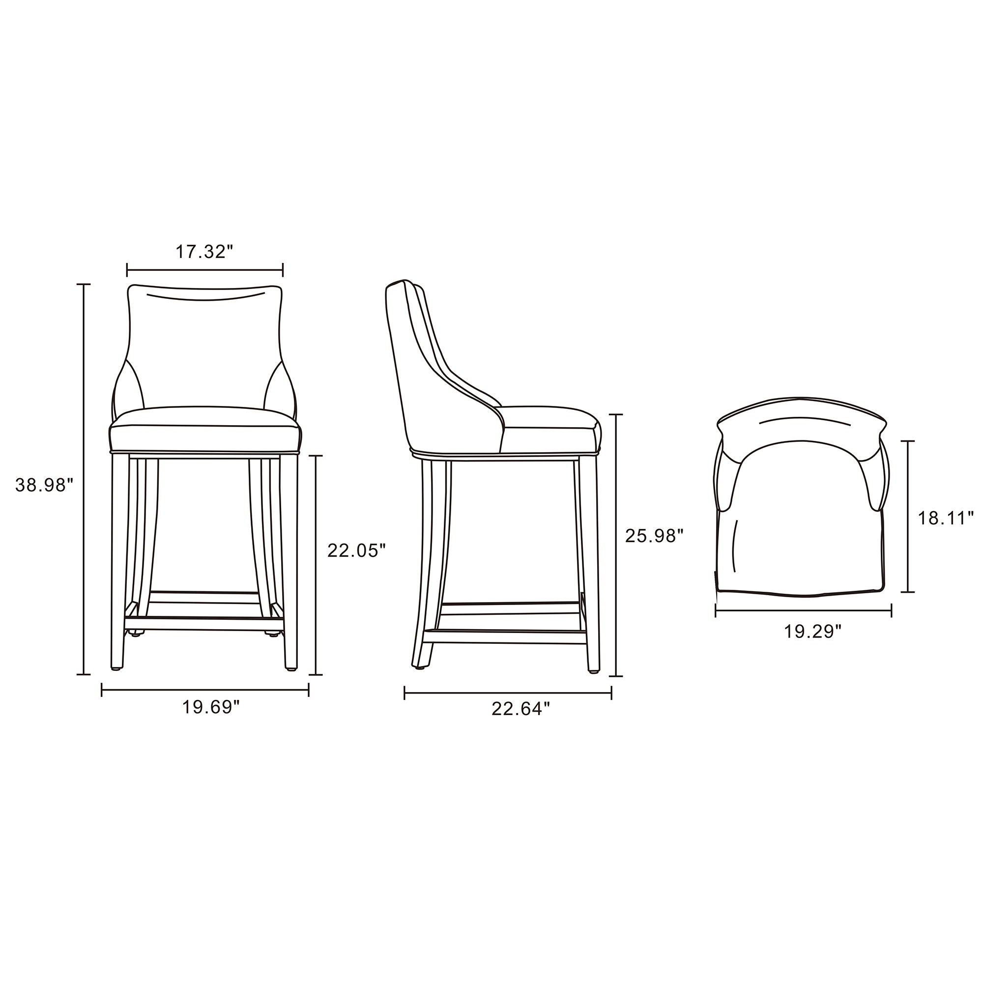Shubert - Counter Stool