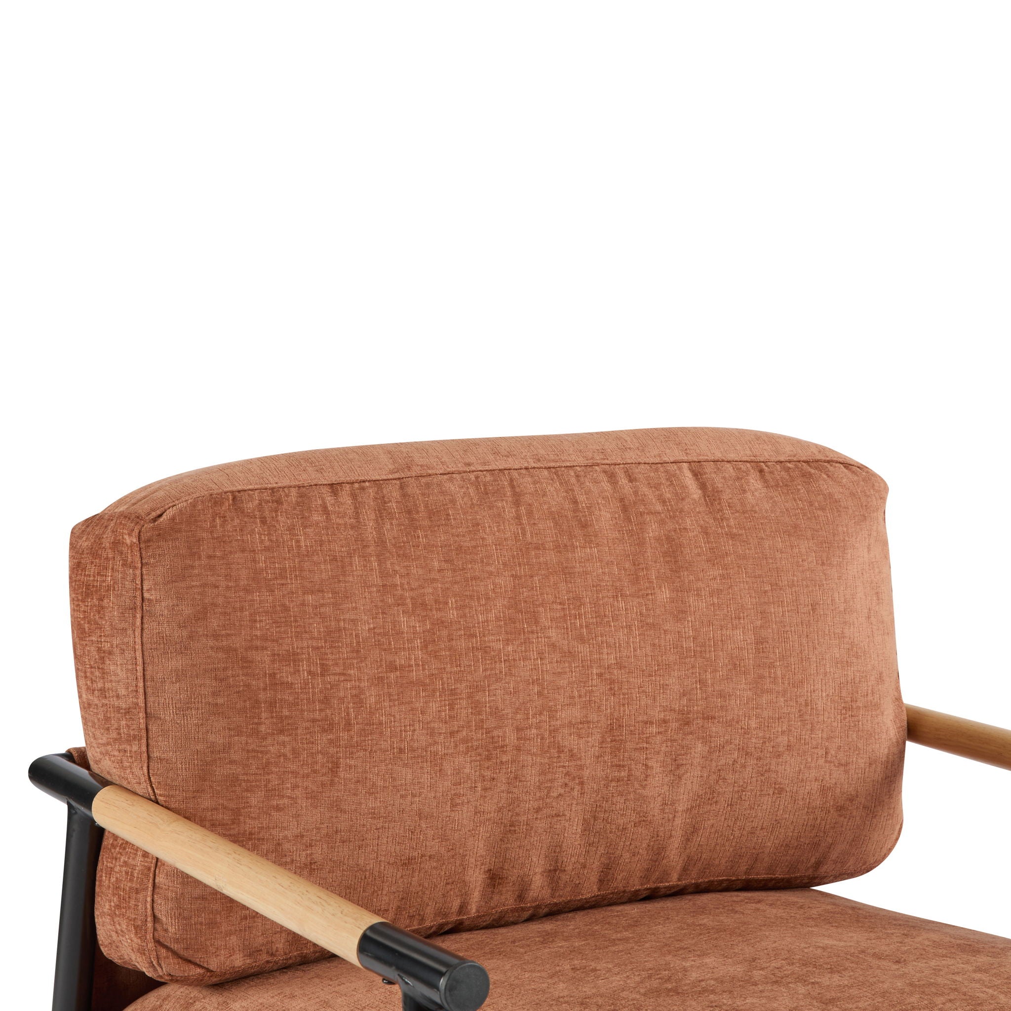 Modern Accent Chair With Plush Cushions, Cozy Seating