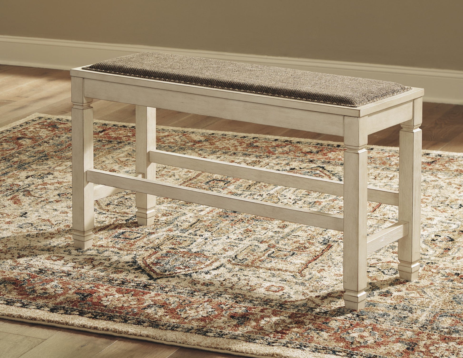 Bolanburg - DBL Counter UPH Bench - Beige - Best Buy Furniture