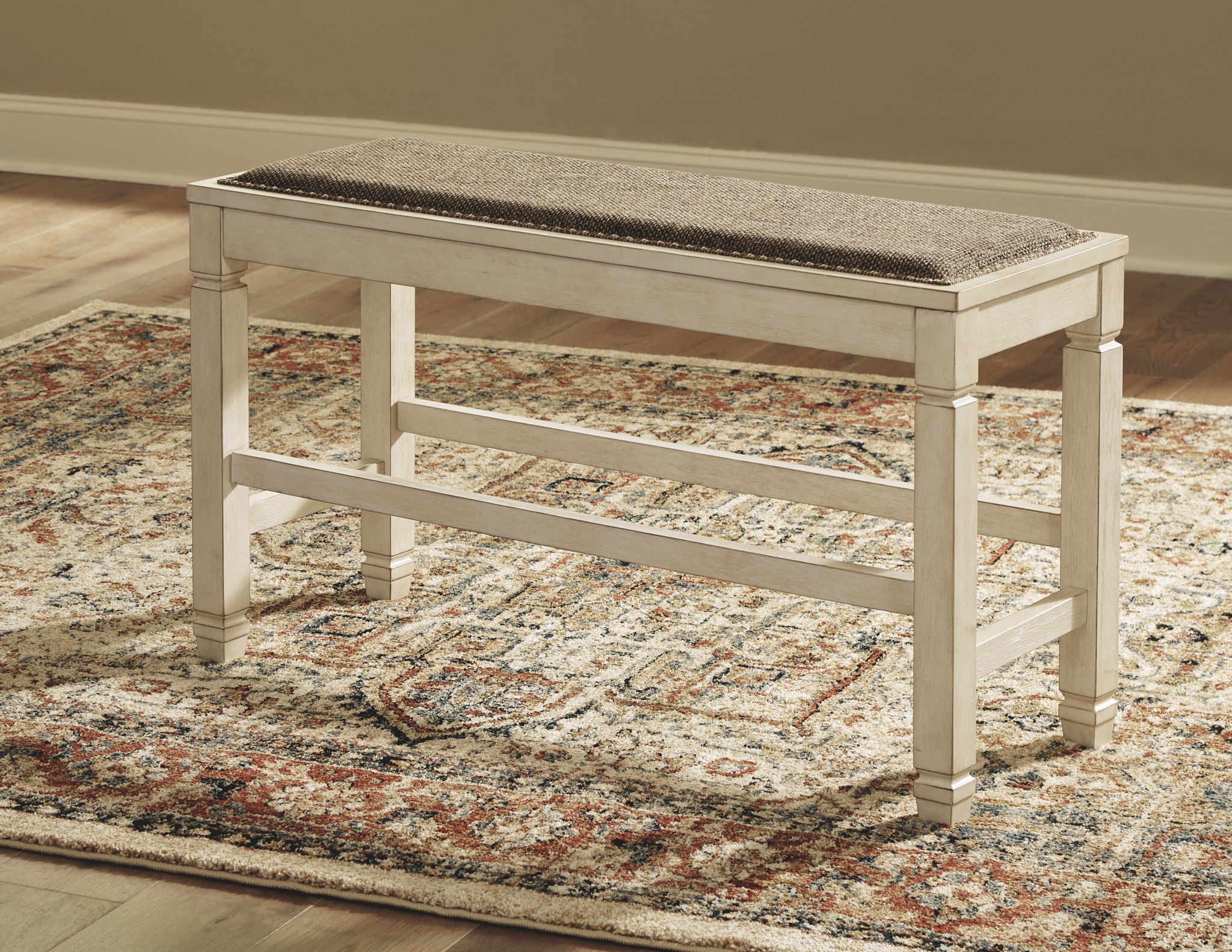 Bolanburg - DBL Counter UPH Bench - Beige - Best Buy Furniture