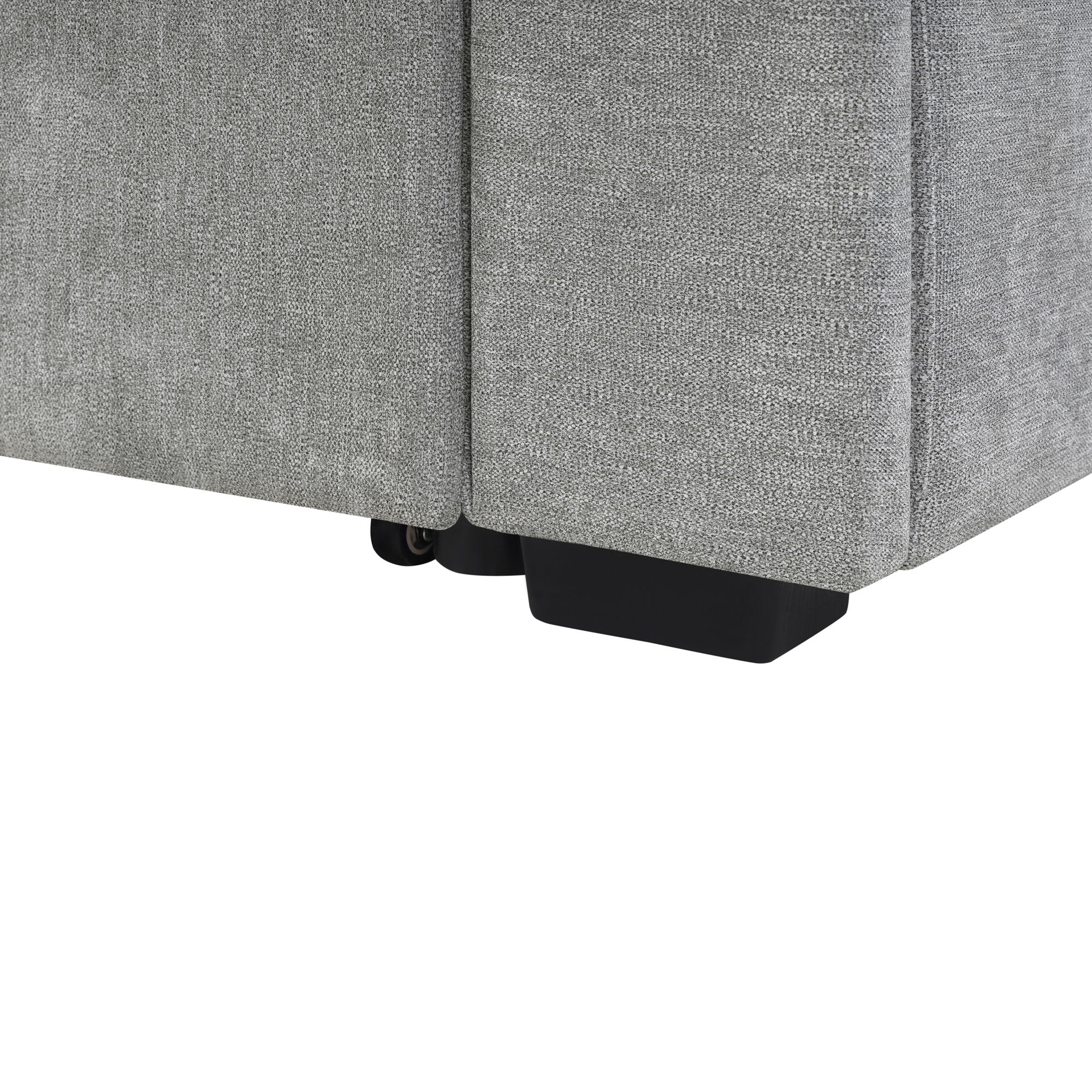 Convertible Sectional L-Shaped Sofa With Dual Pull-Out Sleepers, Flip-Top Table, USB Ports, Cup Holder & Storage - Best Buy Furniture