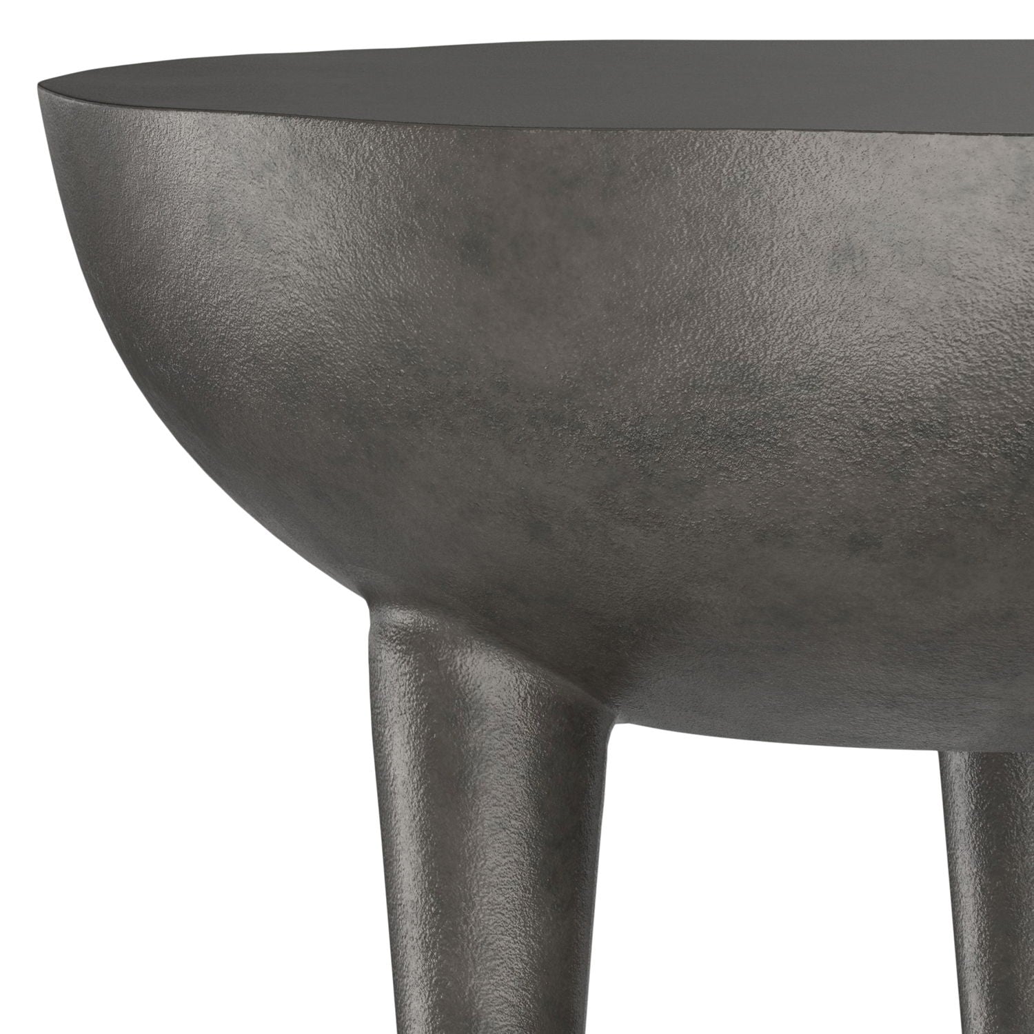 Otto - Cast Aluminum Side Table - Black - Best Buy Furniture