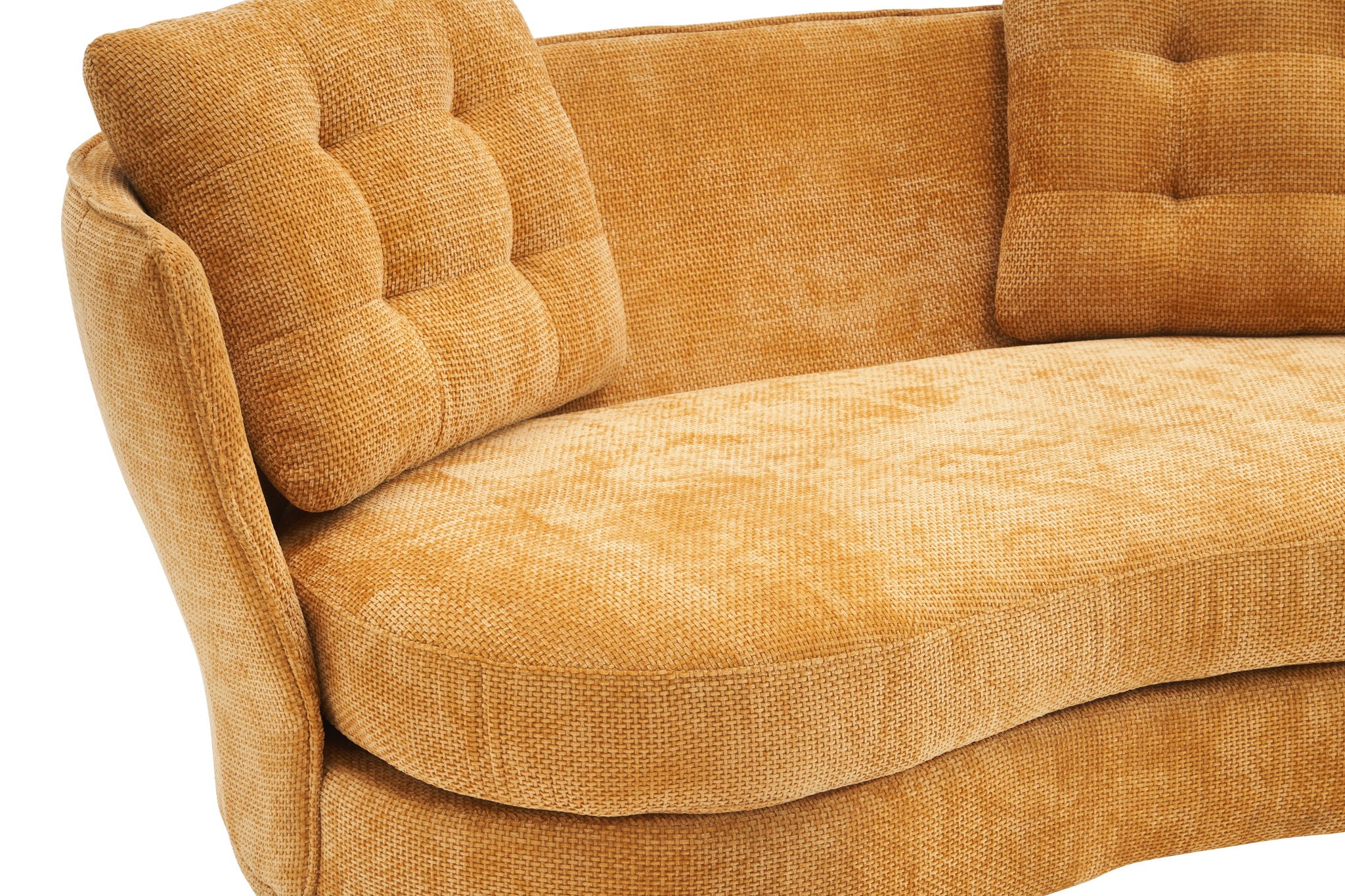 Loveseat Sofa, Upholstered Couch With Metal Legs