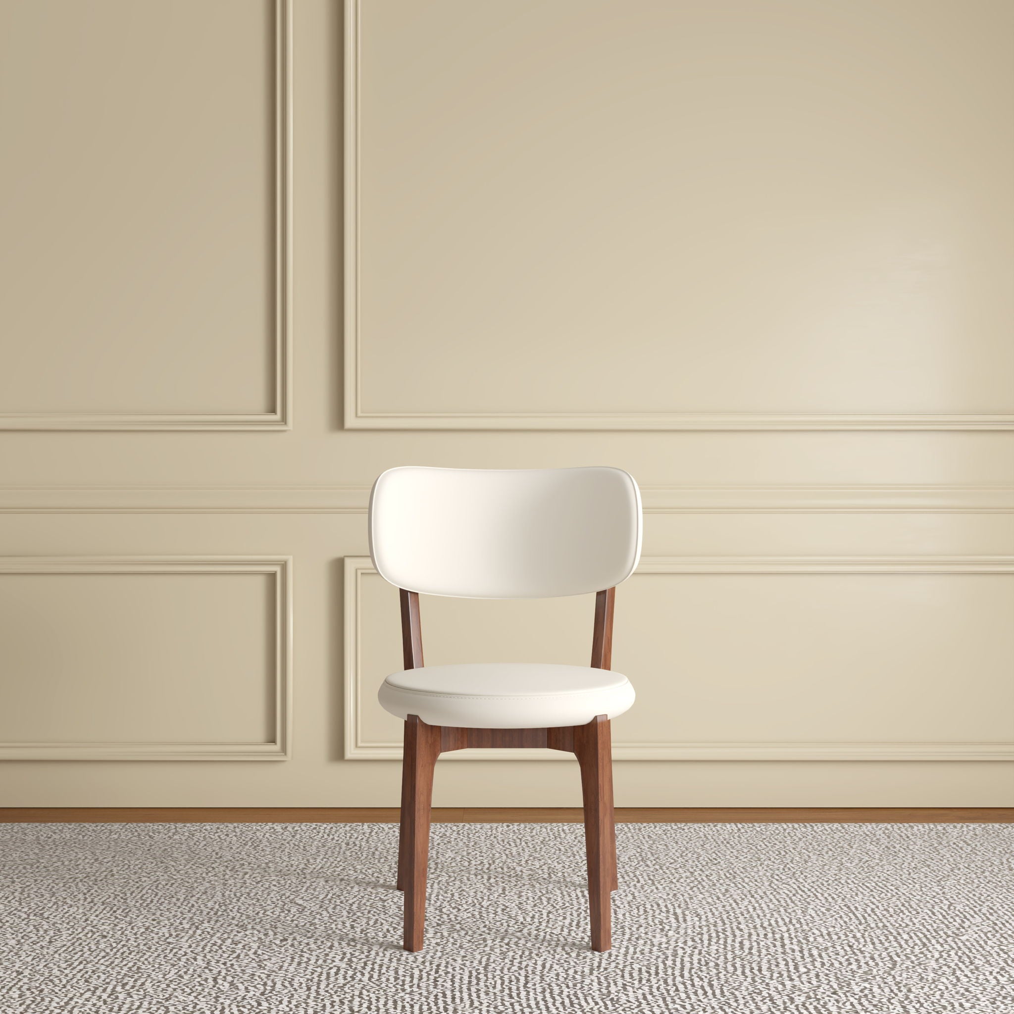 Modern Dining Chairs, Comfortable For Dining Room (Set of 2) - Orange