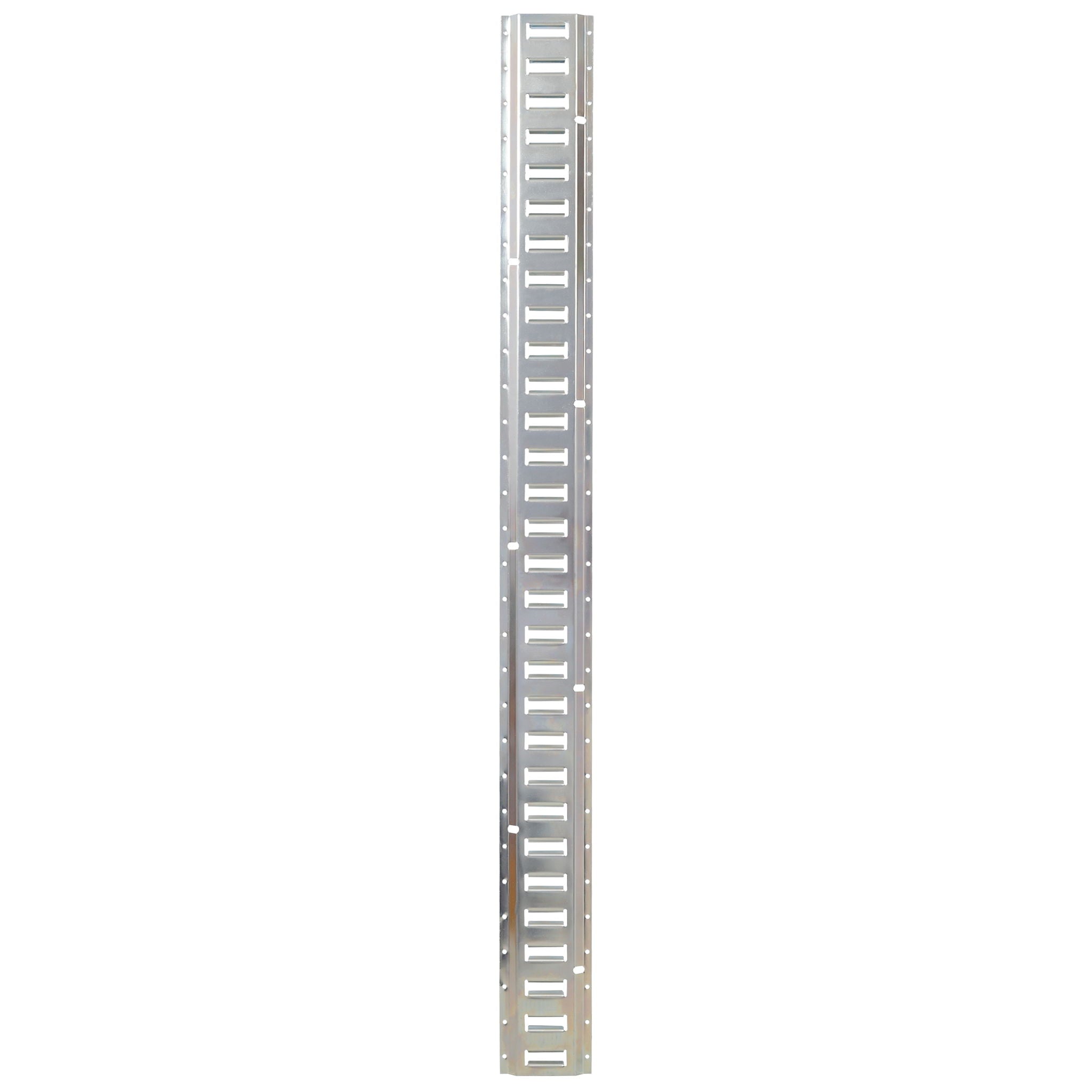 Universal E Track Tie-Down Rail Kit For Trucks, Vans, Garages - Silver