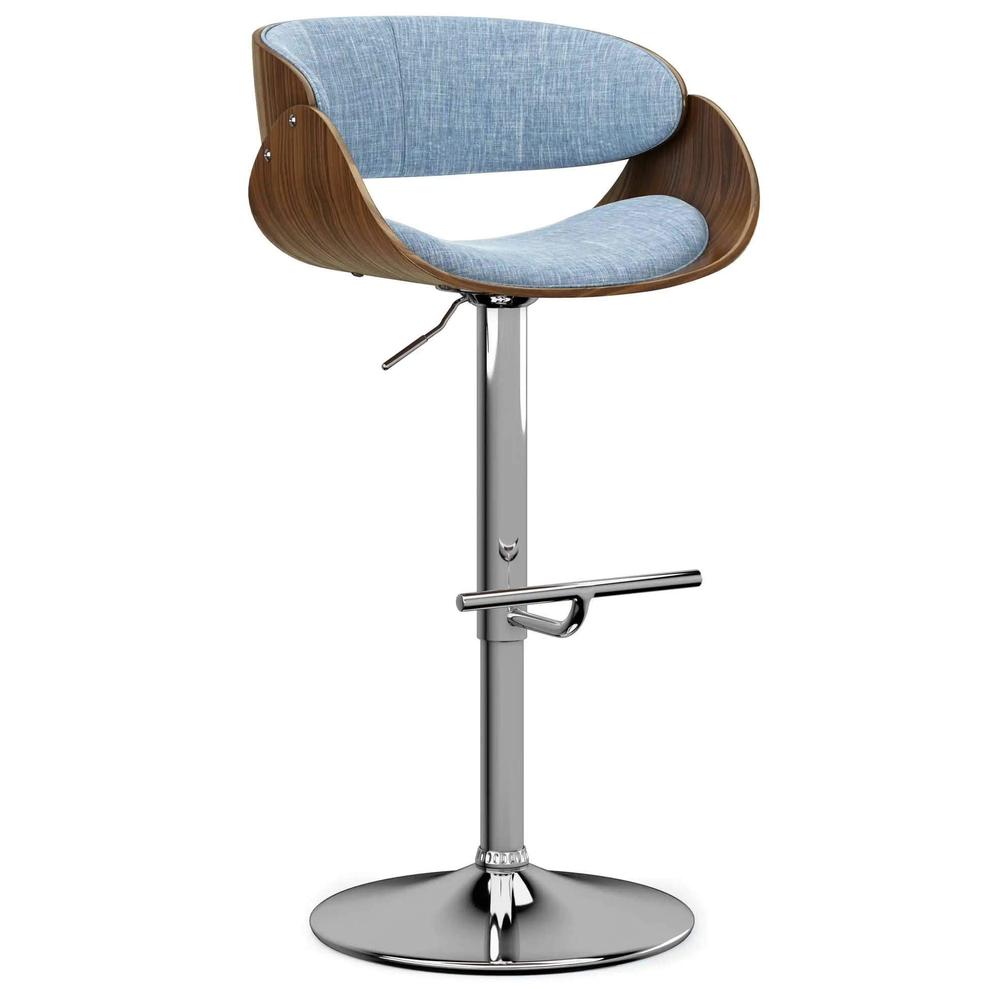 Amery - Mid Century Modern Adjustable Swivel Bar Stool - Best Buy Furniture