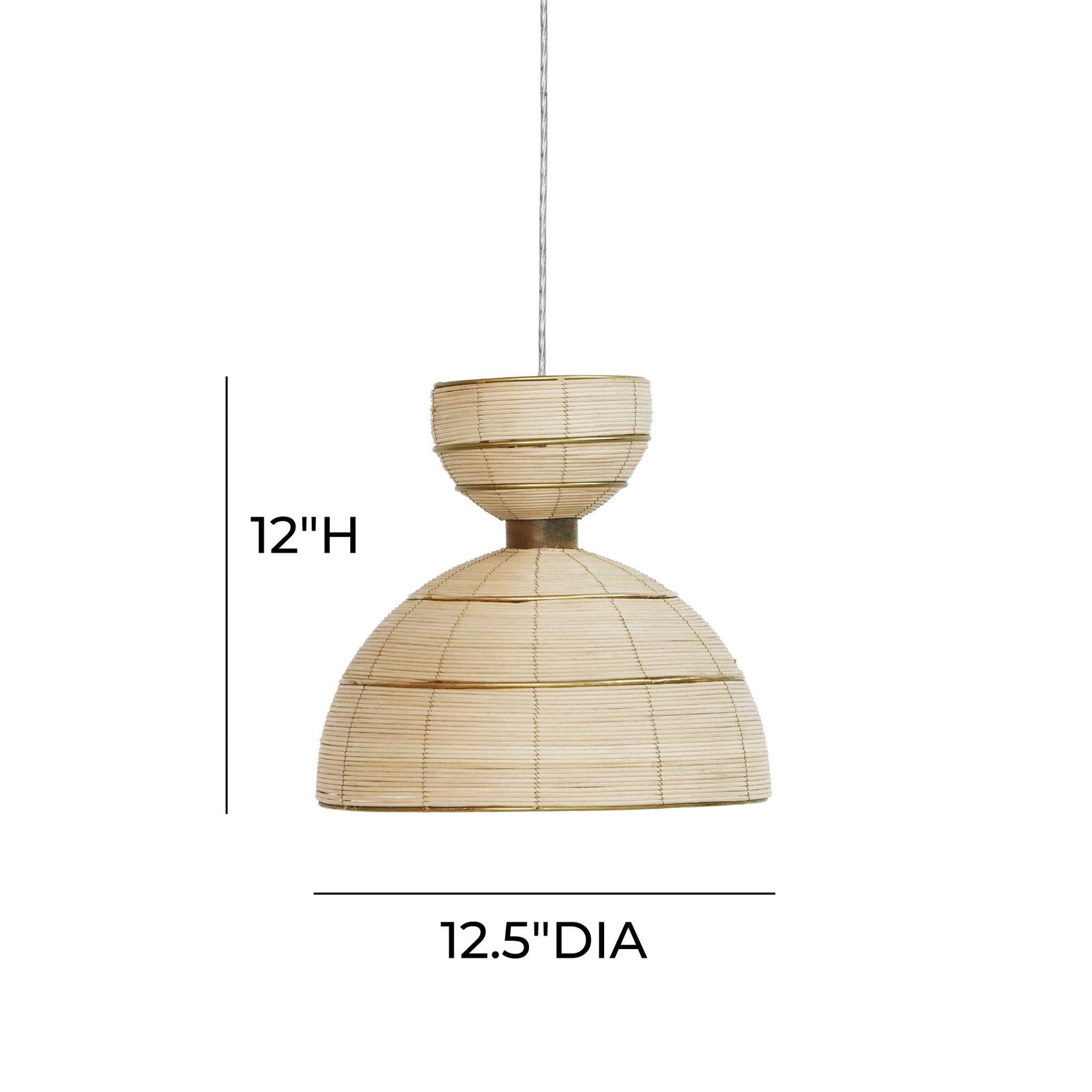 Lydia - Rattan Pendant Lamp - Natural