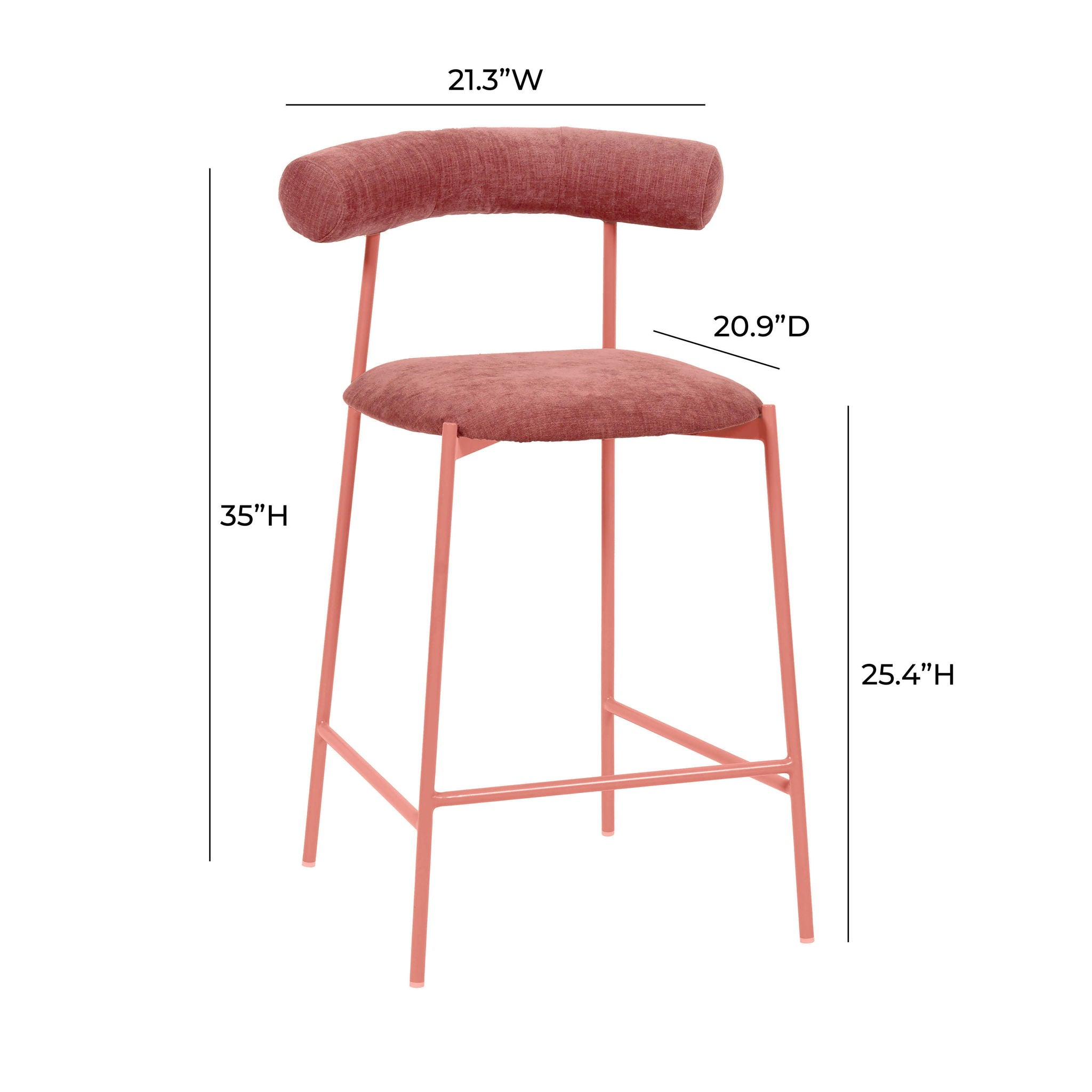 Liliana - Velvet Bar Stool