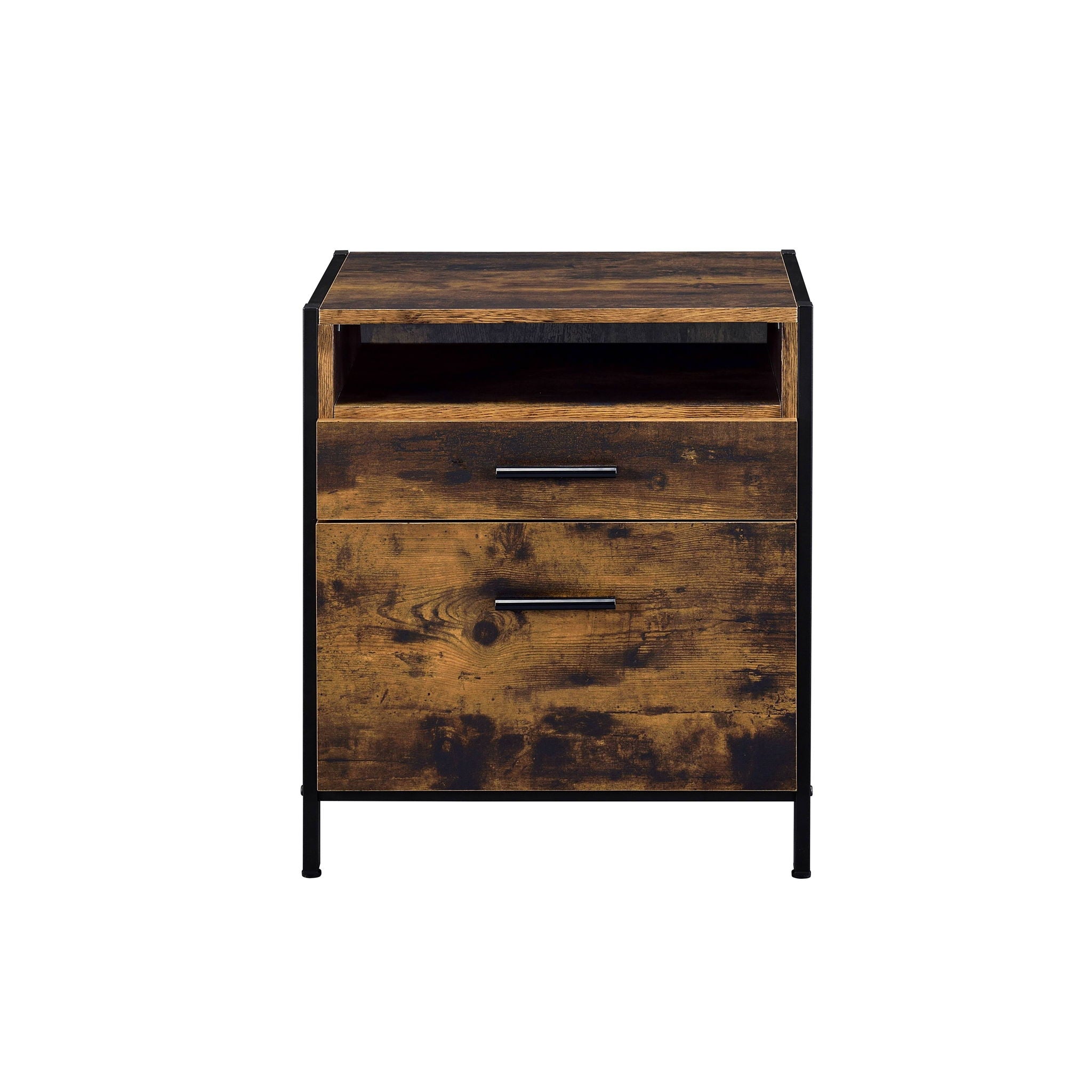 Juvanth - Rustic Nightstand - Oak - Best Buy Furniture