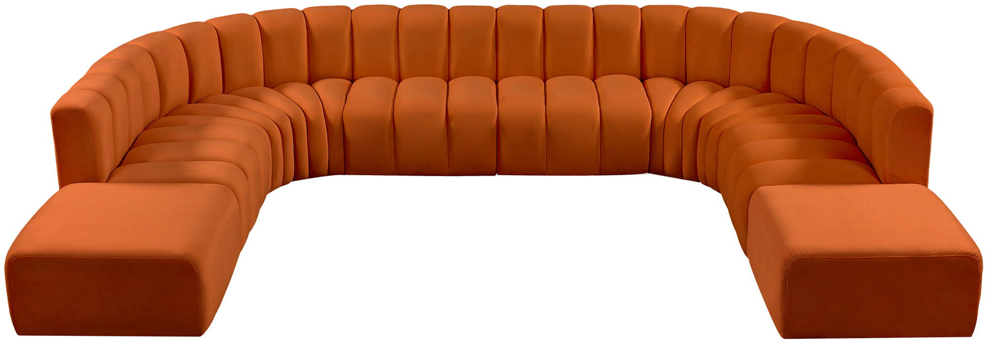 Arc - Velvet Modular Sectional - Best Buy Furniture