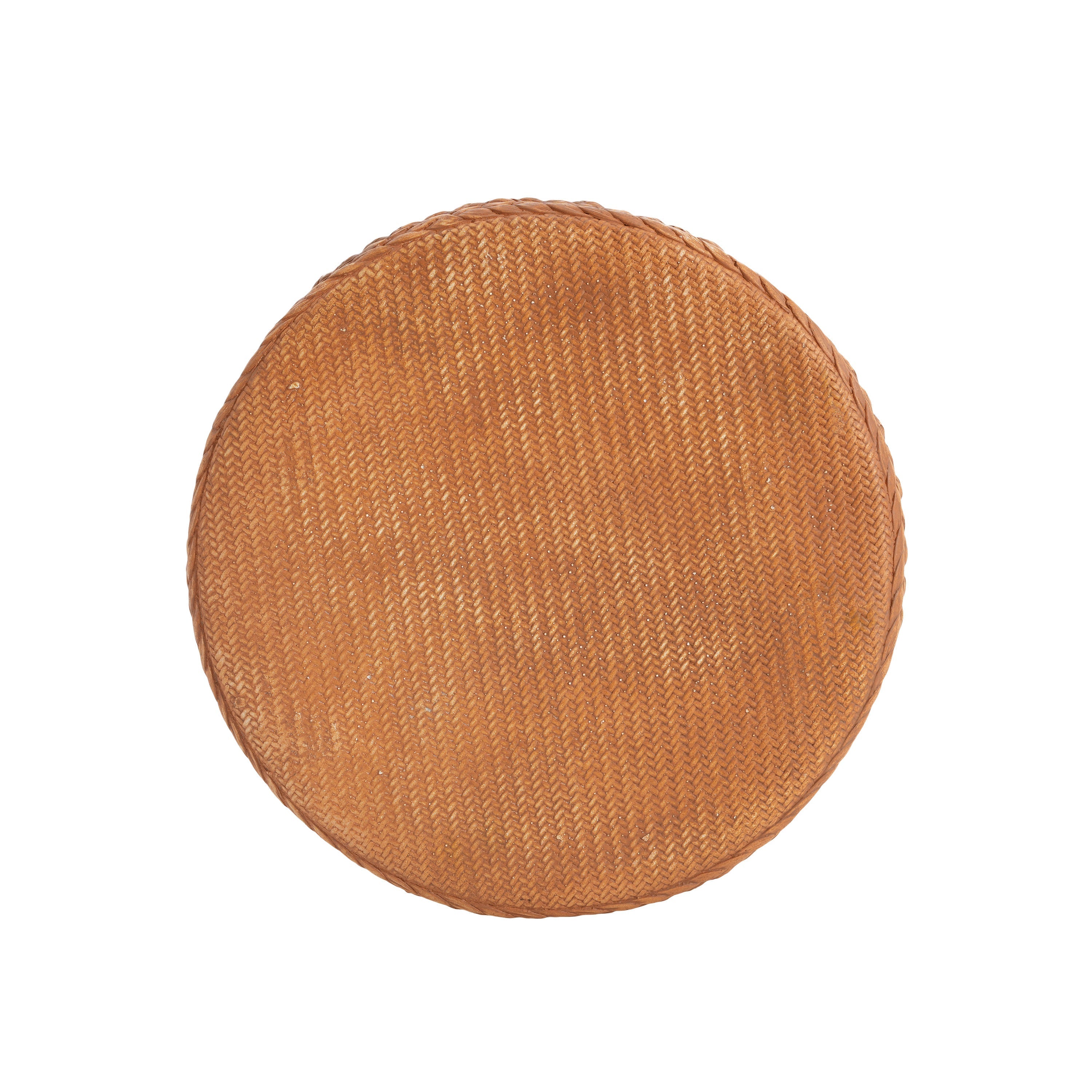 Evie Outdoor Patio Round MGO Side Table Brown