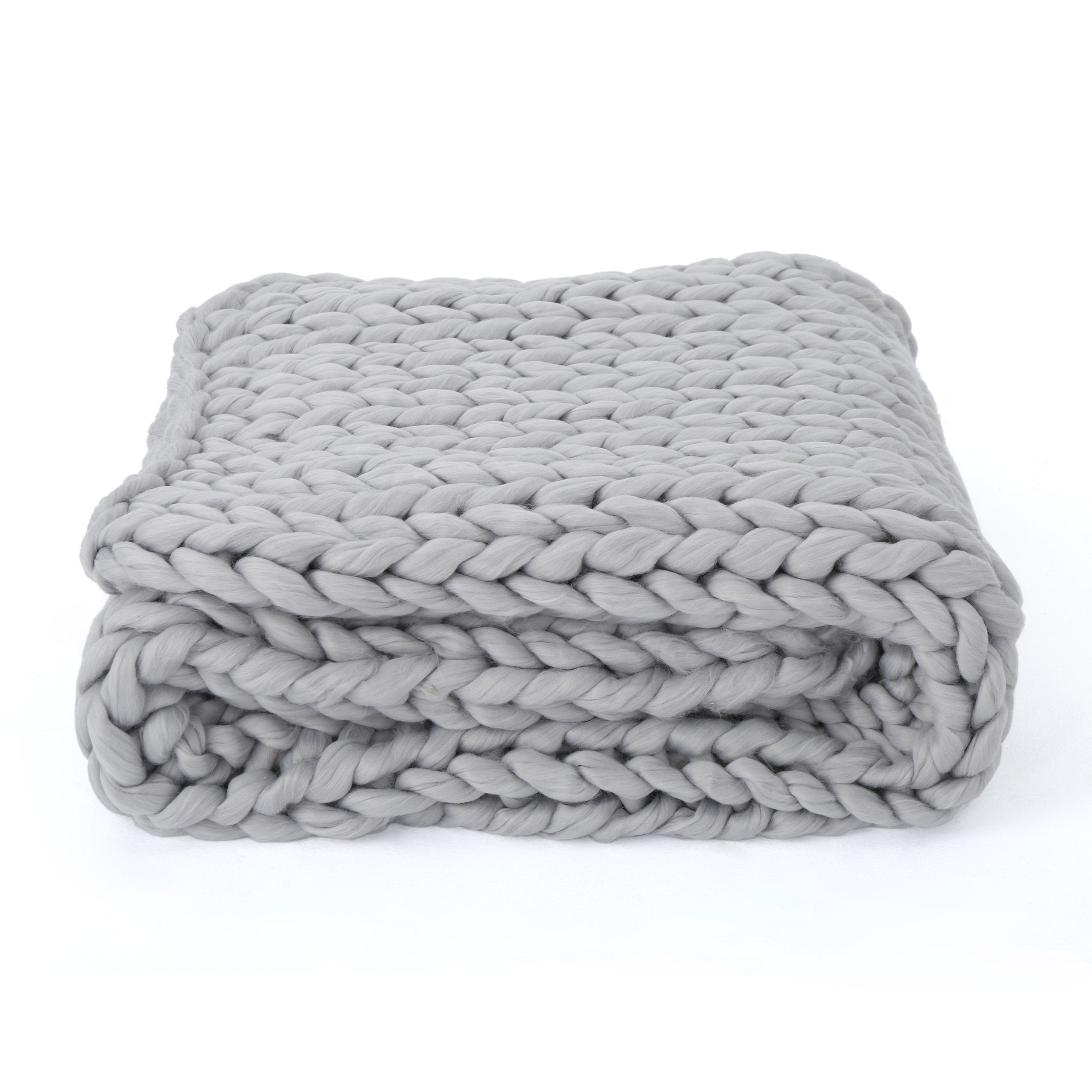 Cozy throw blanket - light grey